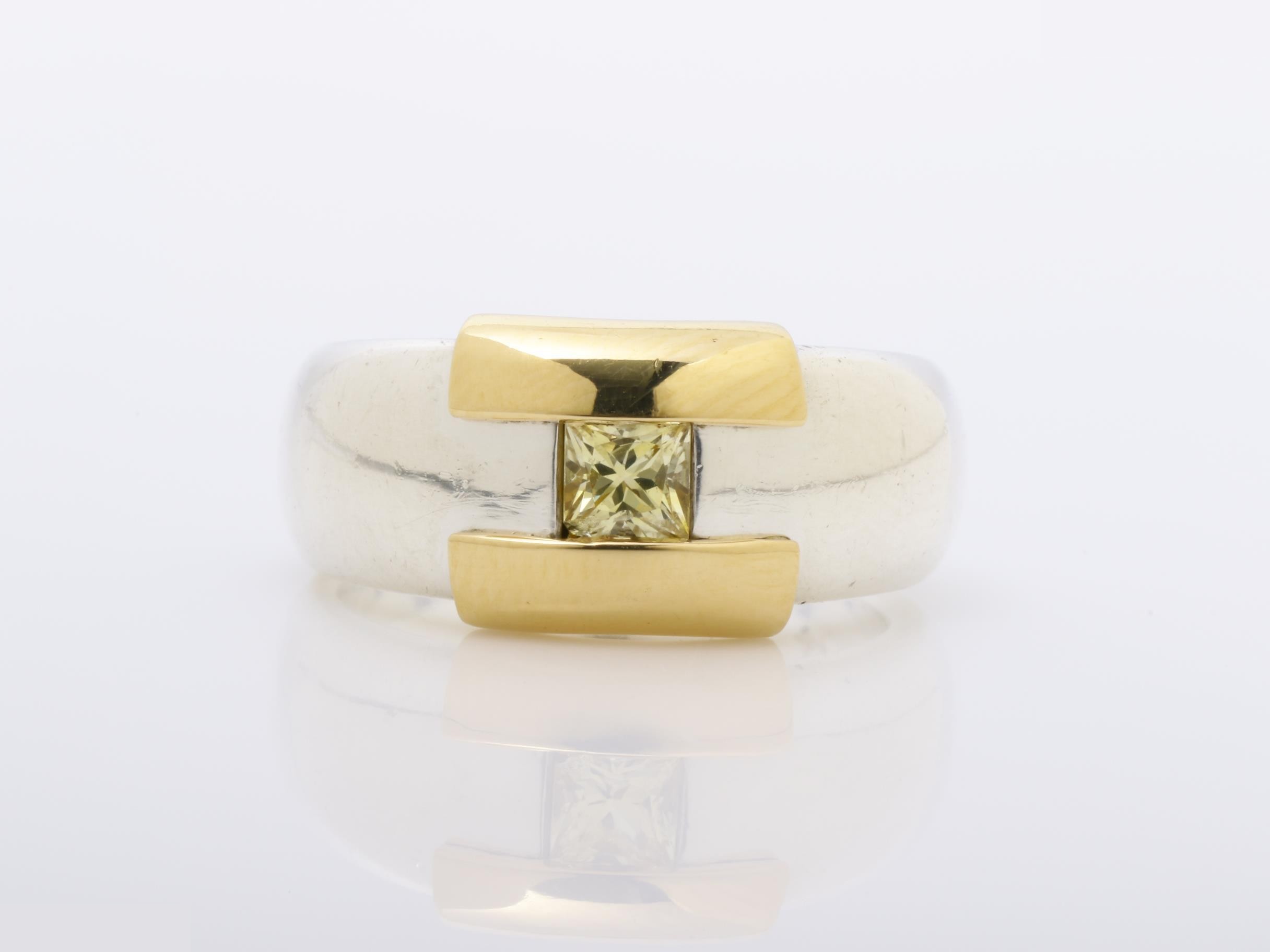 Hercules Combination Ring, 925/750, approx. 7.5g, stamped 49
