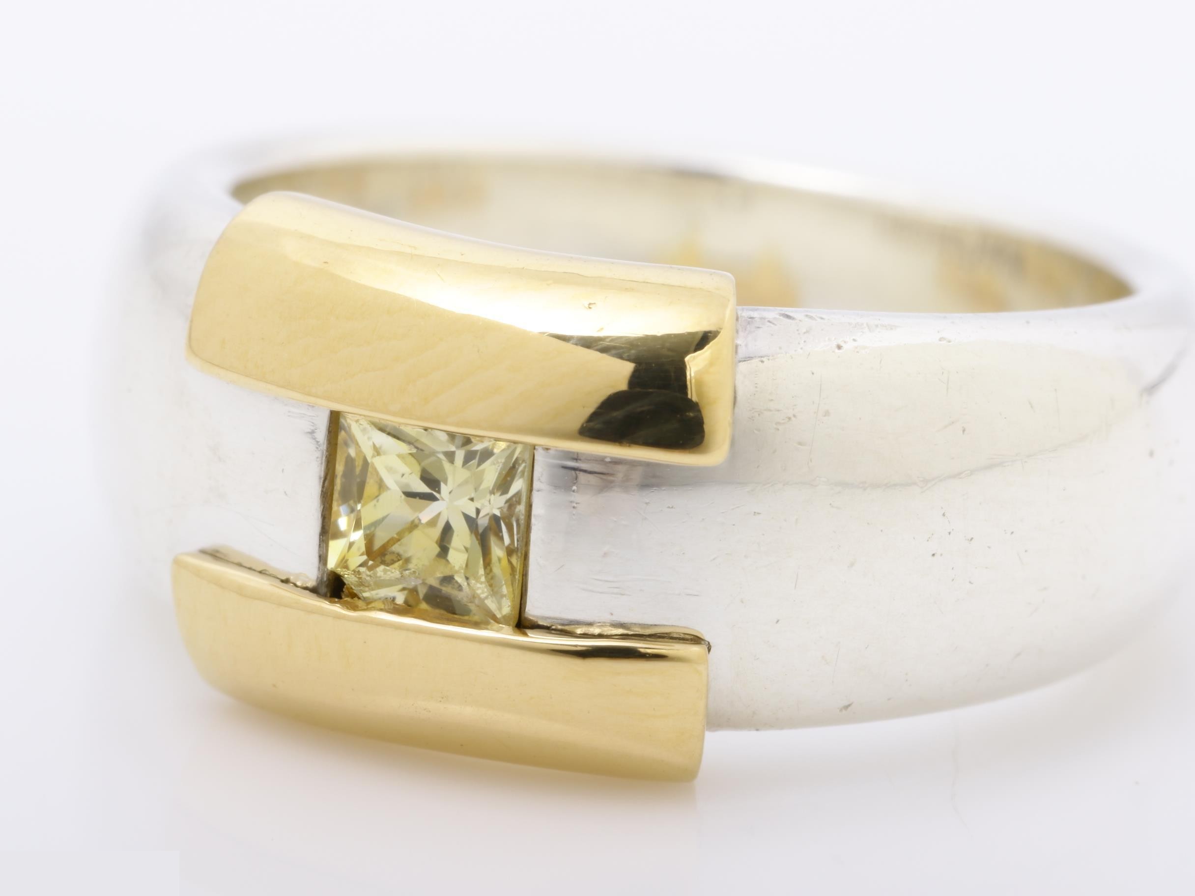Hercules Combination Ring, 925/750, approx. 7.5g, stamped 49 — view 3
