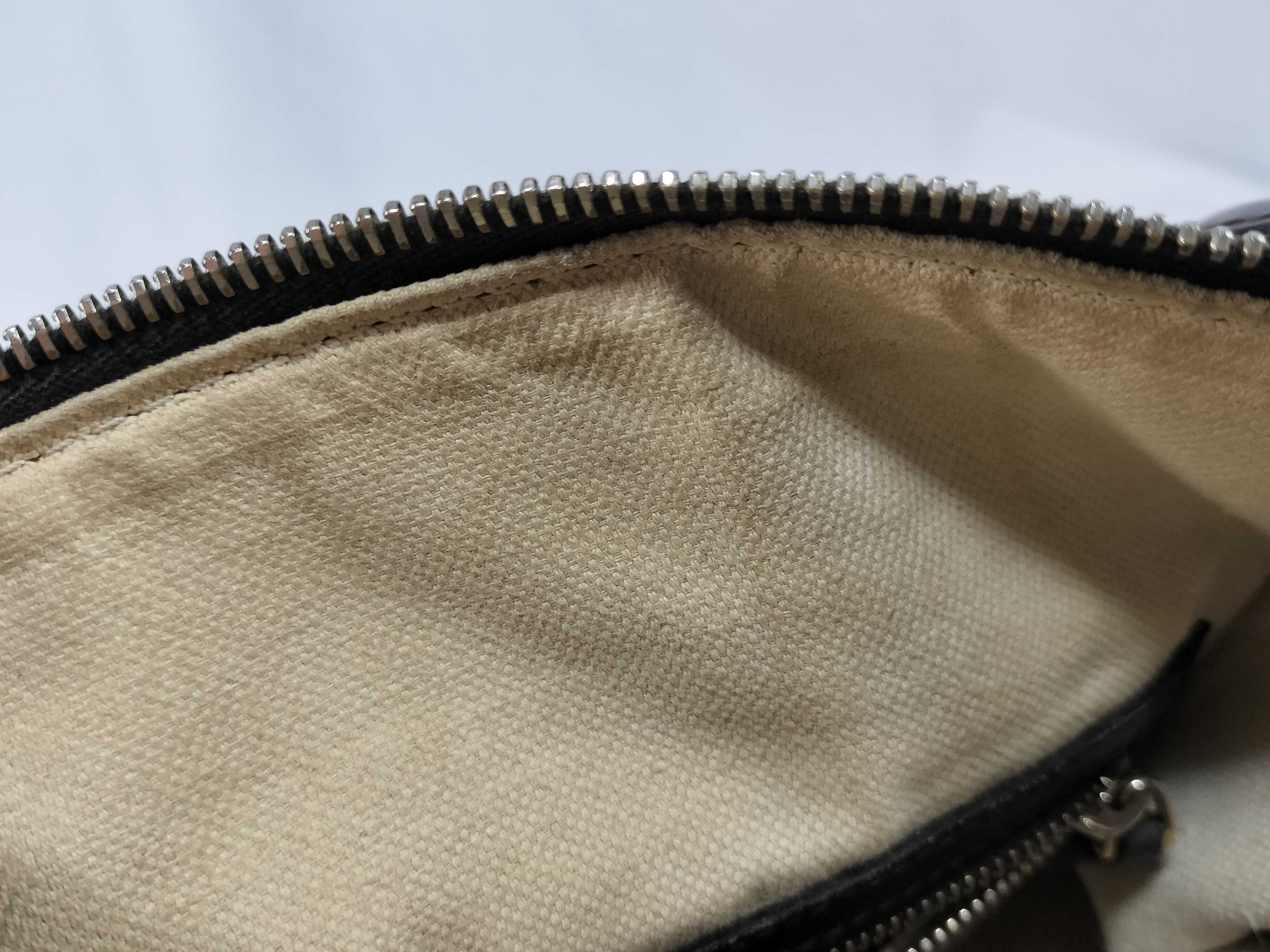 GG Canvas Gucci Handbag Boston Bag Leather Canvas GG Pattern Sherry Line Handbag — view 13