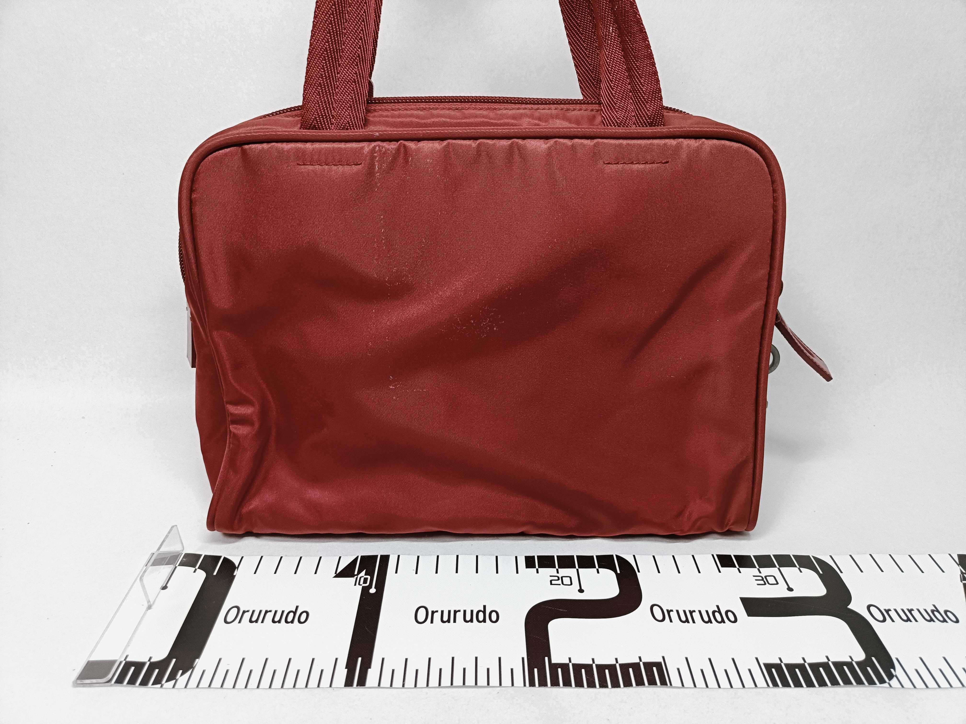 Nylon Mini Tote Bag, Red Handbag — view 2