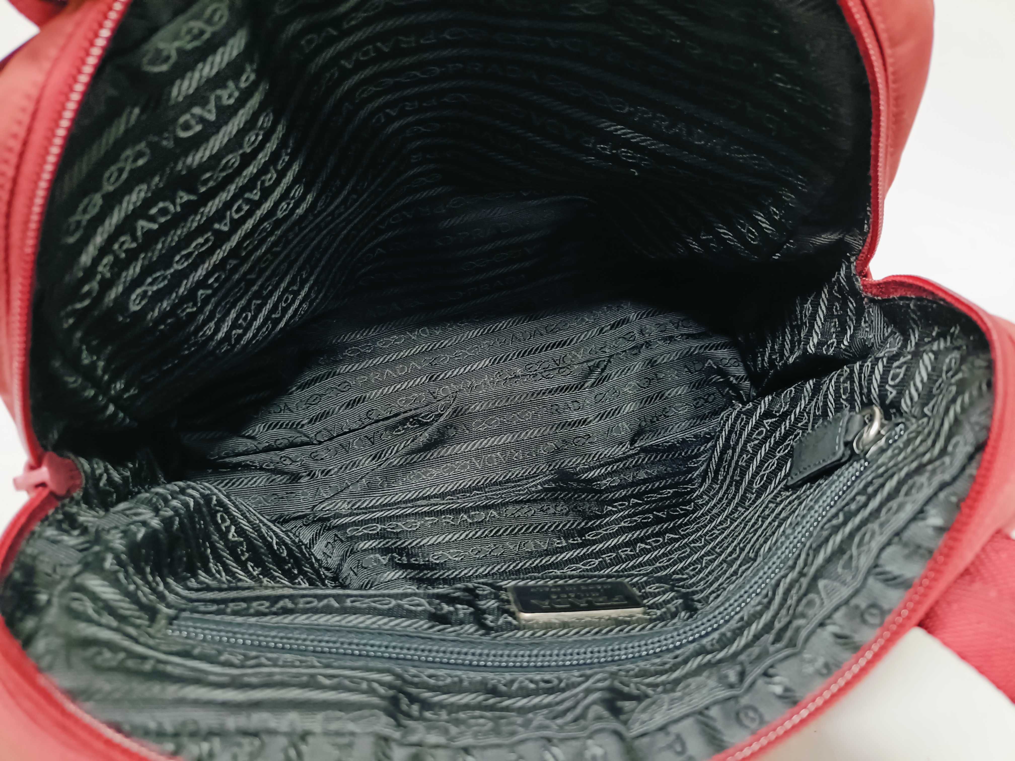 Nylon Mini Tote Bag, Red Handbag — view 11