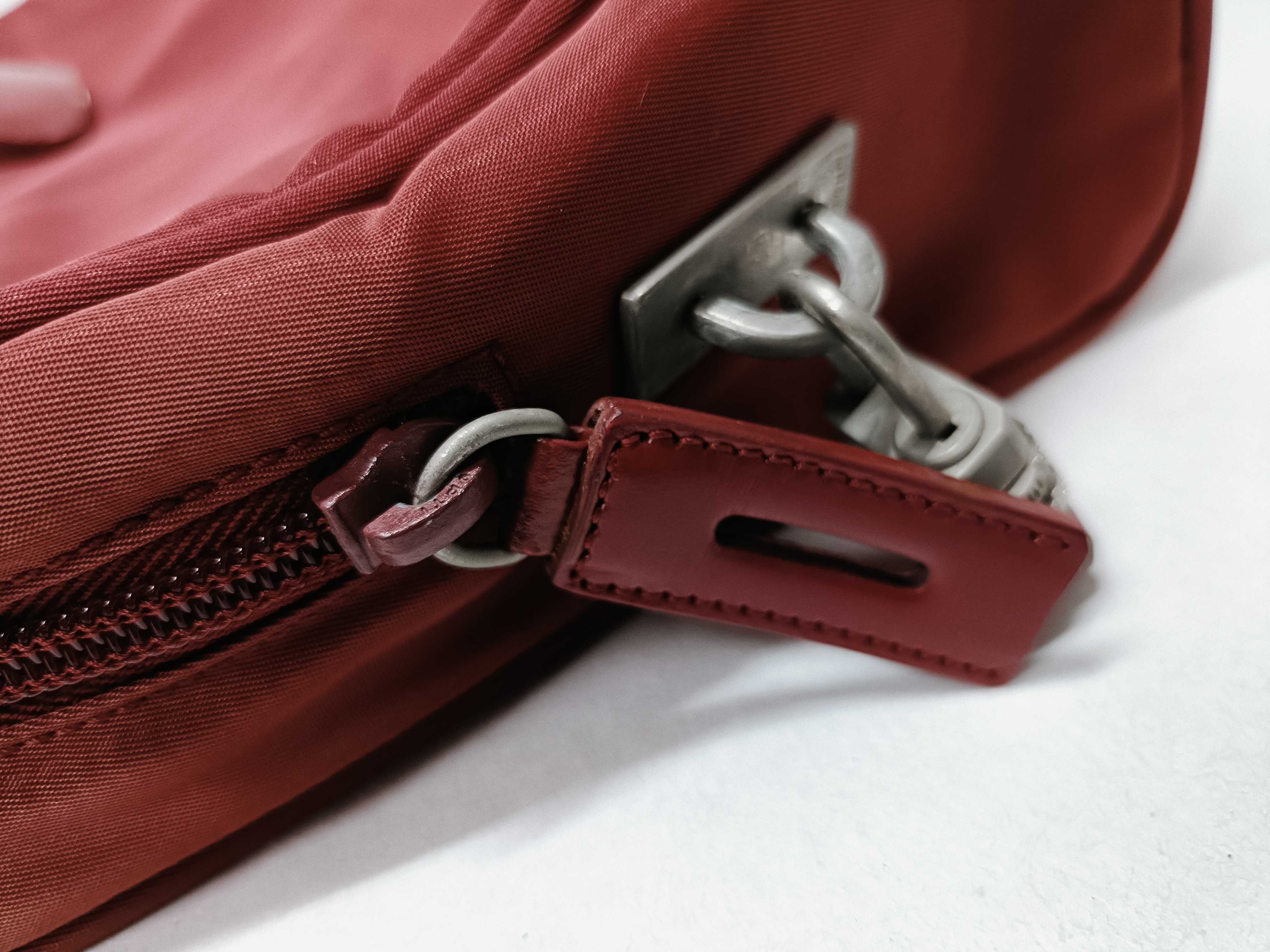 Nylon Mini Tote Bag, Red Handbag — view 5