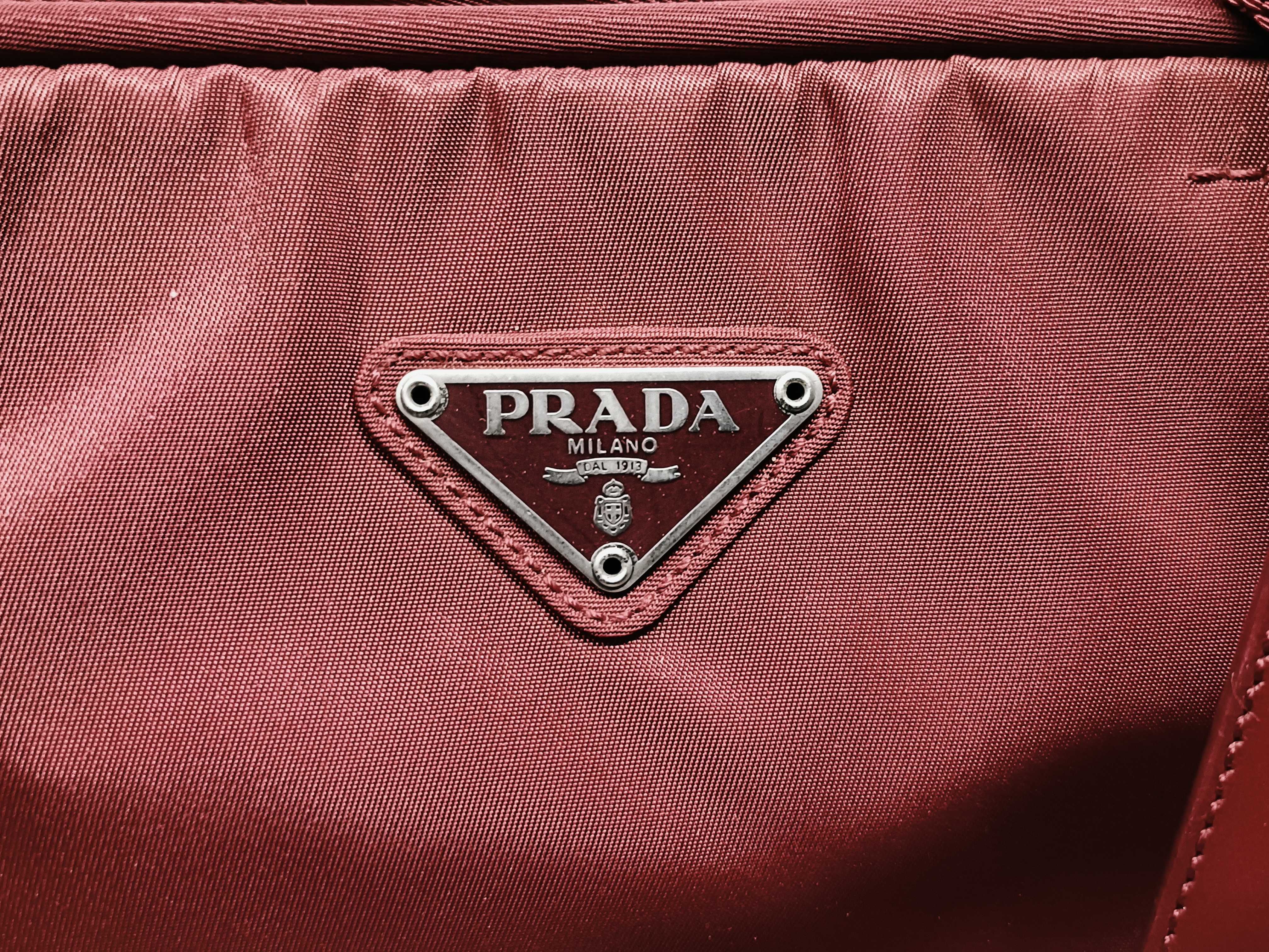 Nylon Mini Tote Bag, Red Handbag — view 9