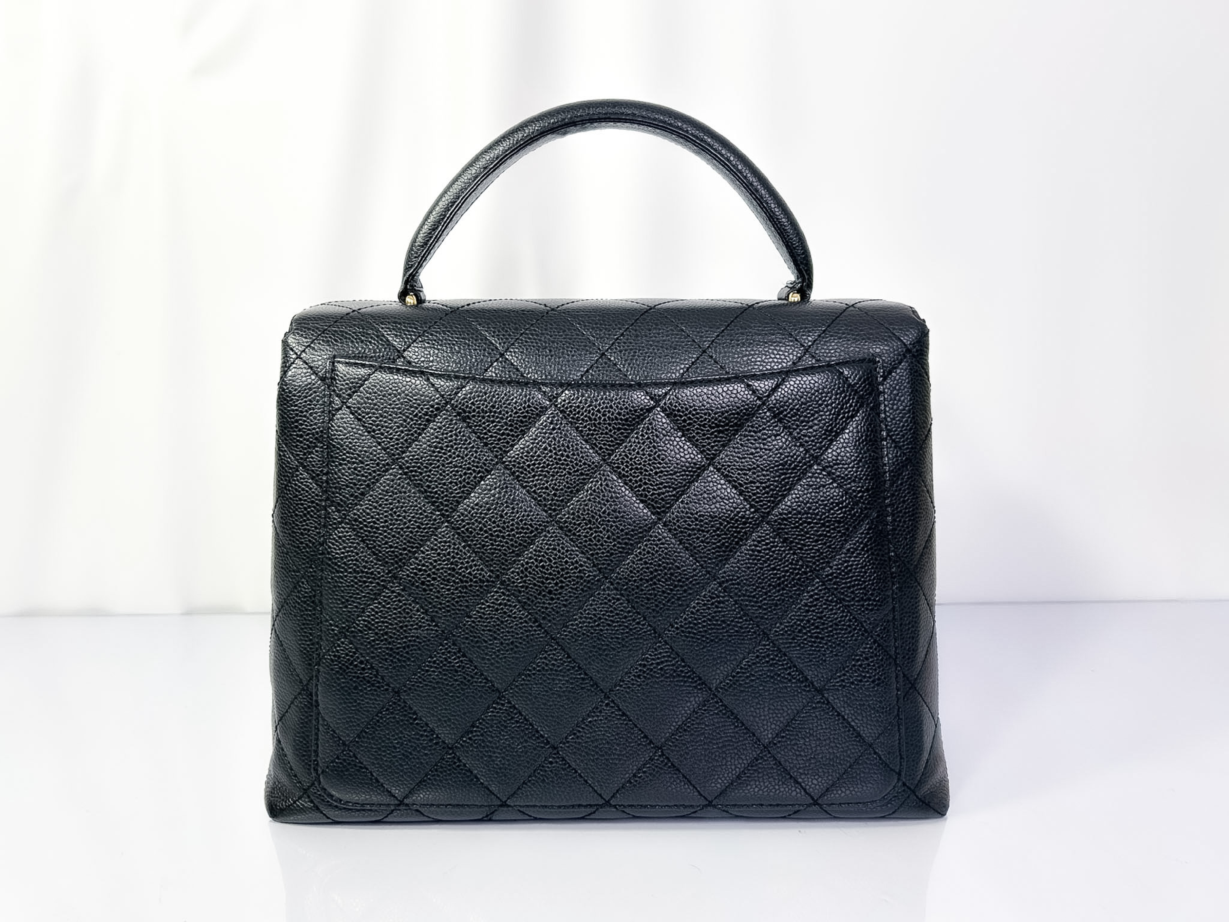 Matelassé Caviar Skin Handbag with Gold Hardware, Original Seal Included. — view 2