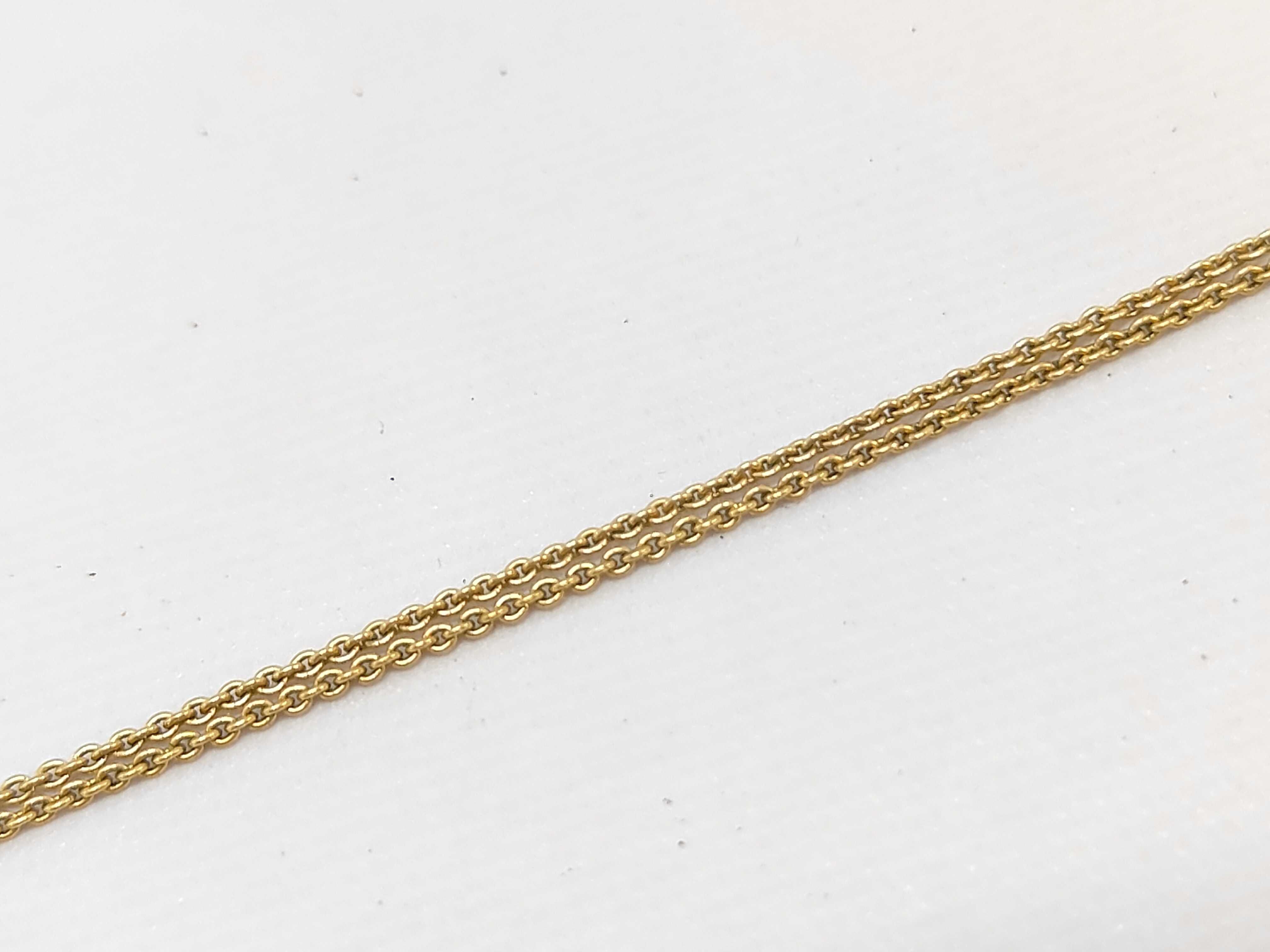 CD logo necklace/gold color necklace — view 4