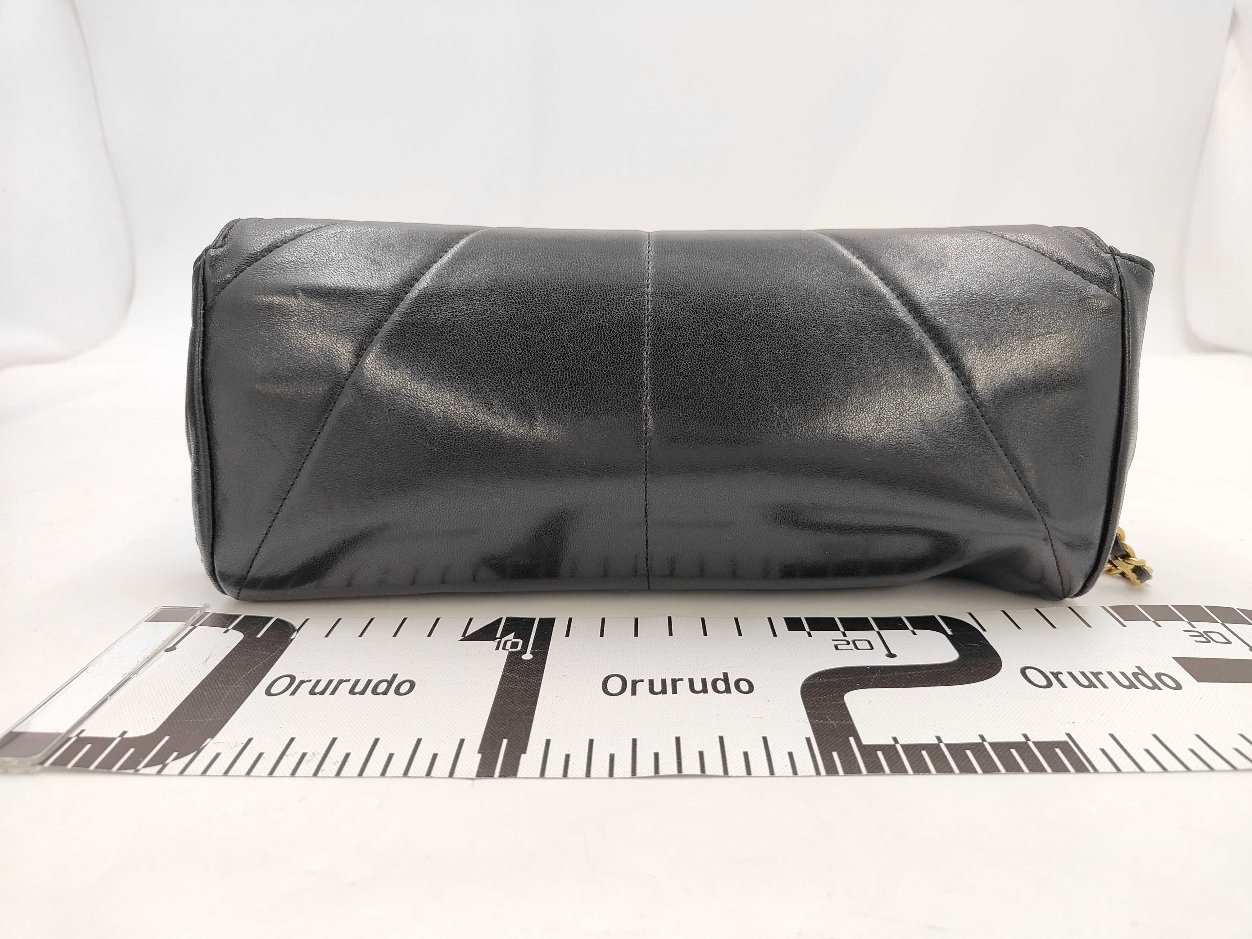 Lambskin Chain Handbag Imperial Eagle Coco Mark Black Shoulder Bag — view 2