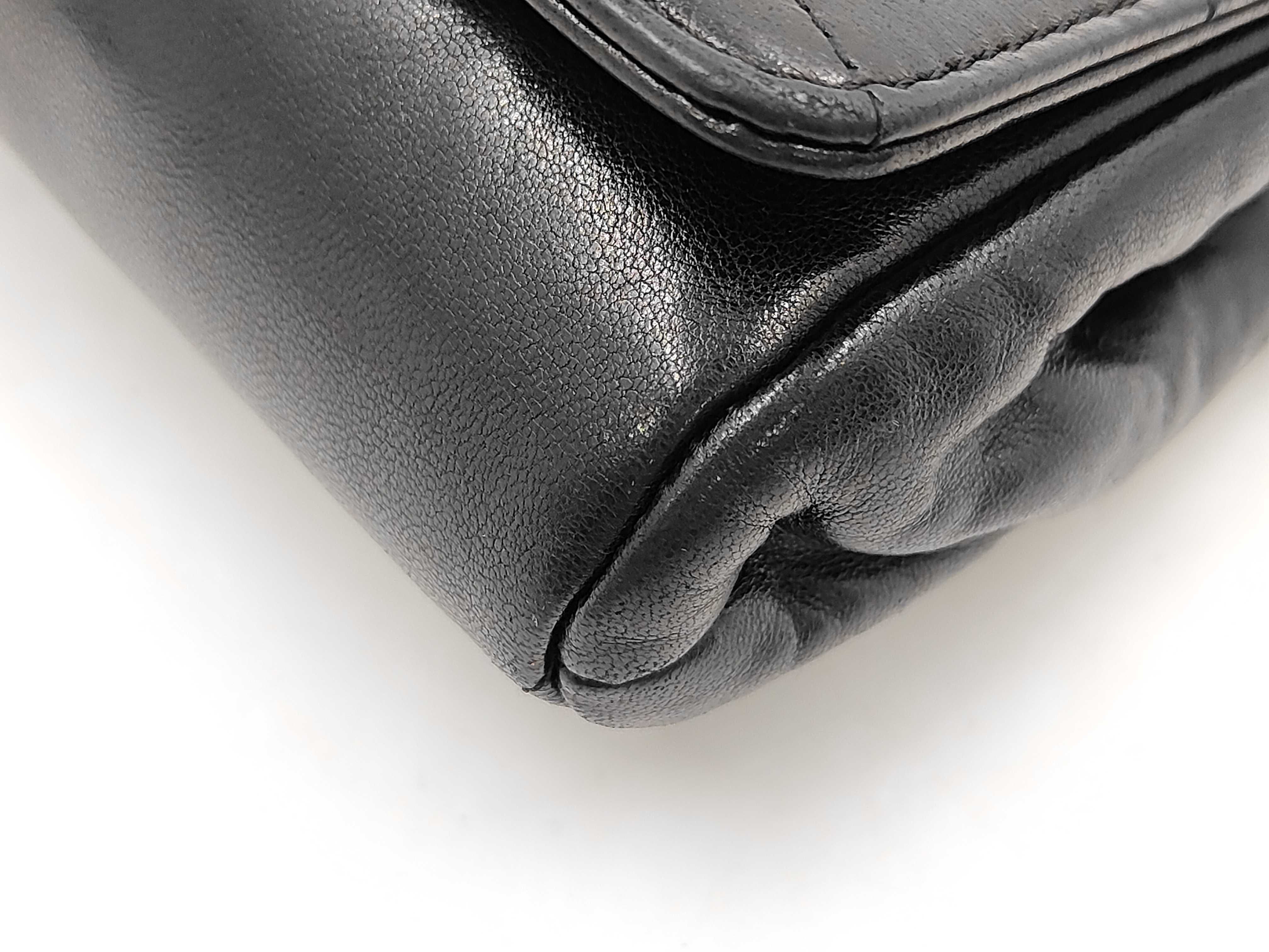Lambskin Chain Handbag Imperial Eagle Coco Mark Black Shoulder Bag — view 3