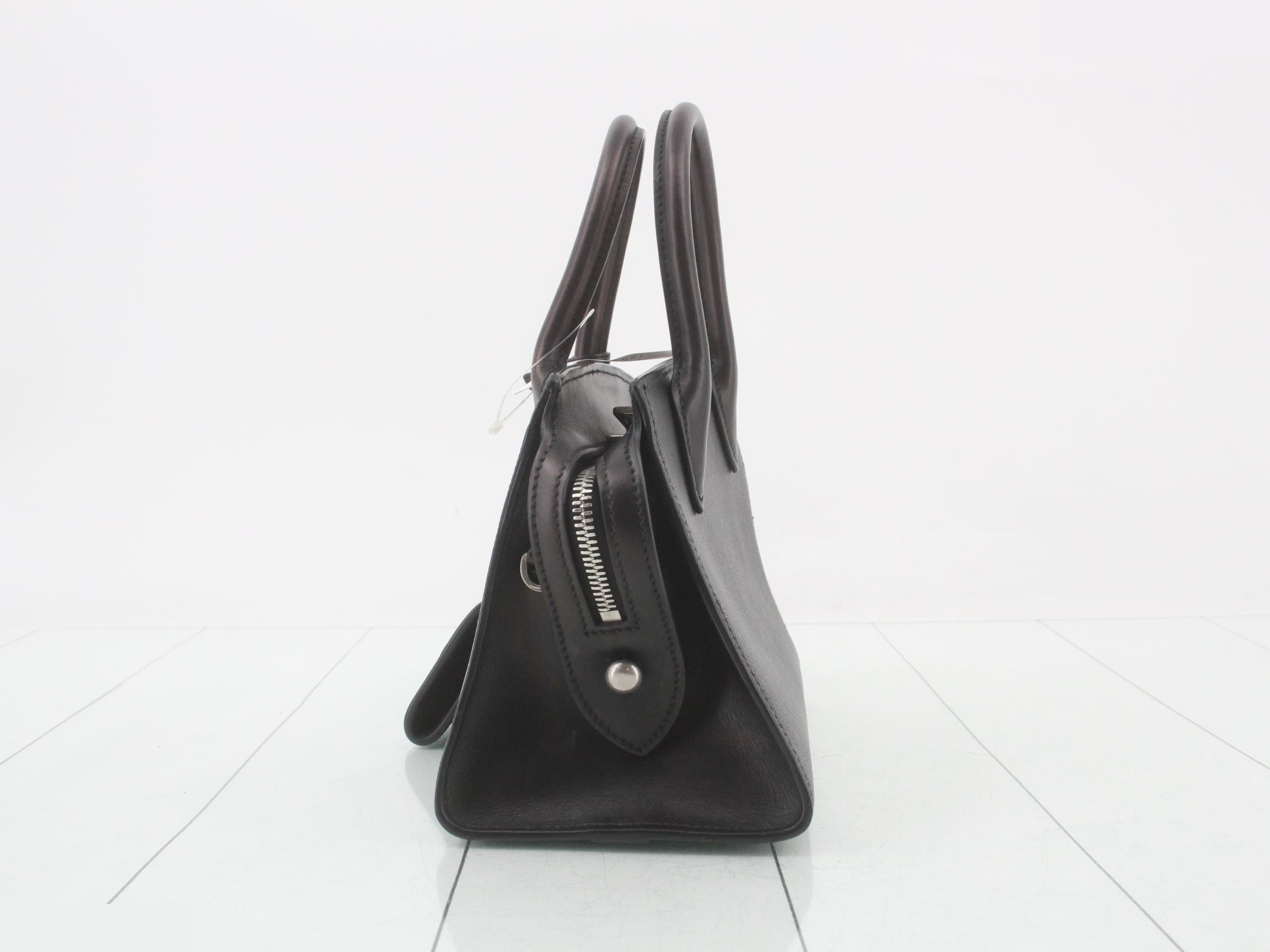 Monochrome Mini Handbag, approximately 22cm wide — view 3