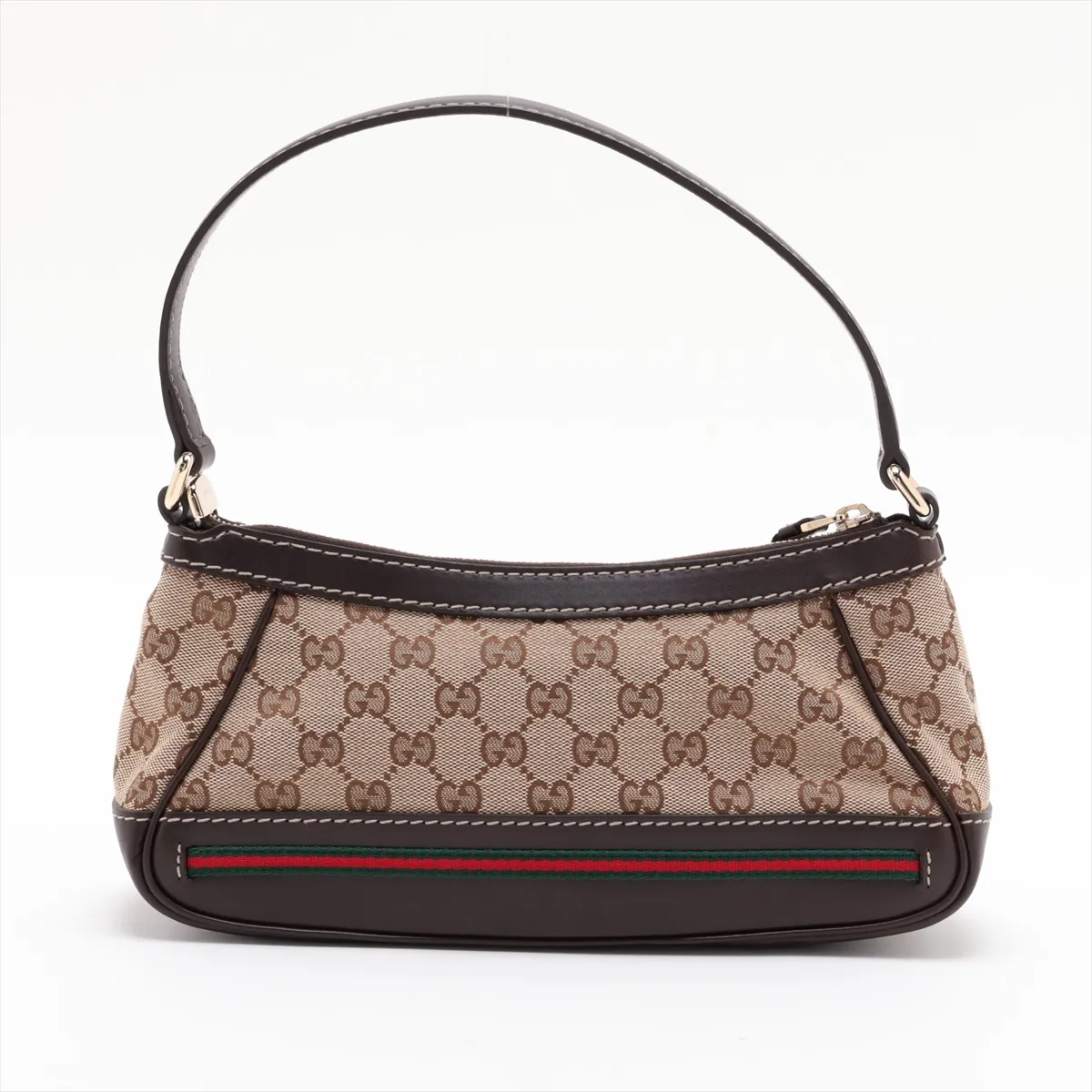 GG Canvas 269893 Canvas x Leather Handbag Beige x Brown — view 2