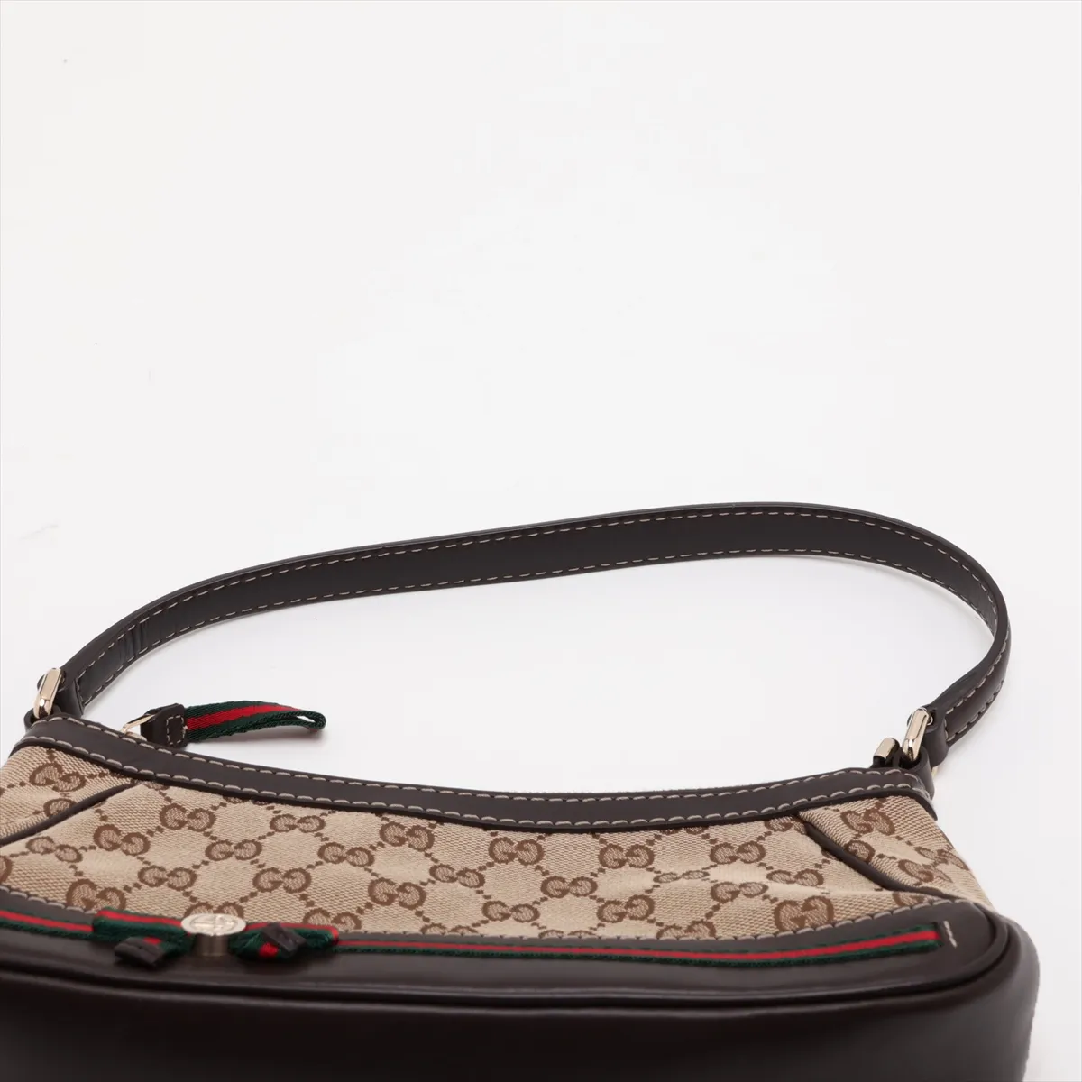 GG Canvas 269893 Canvas x Leather Handbag Beige x Brown — view 6