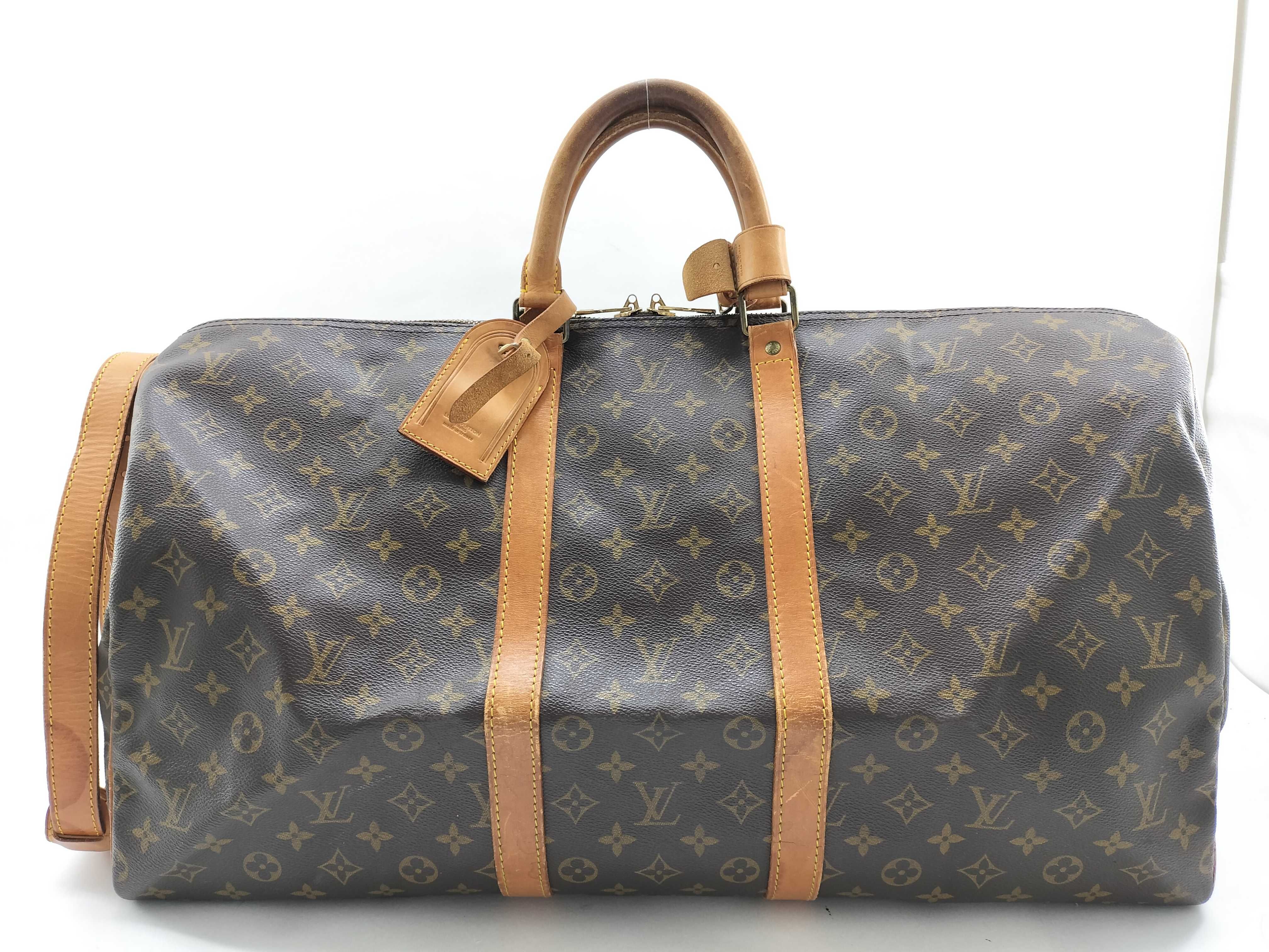Monogram Vuitton Keepall Bandoulière Boston Bag