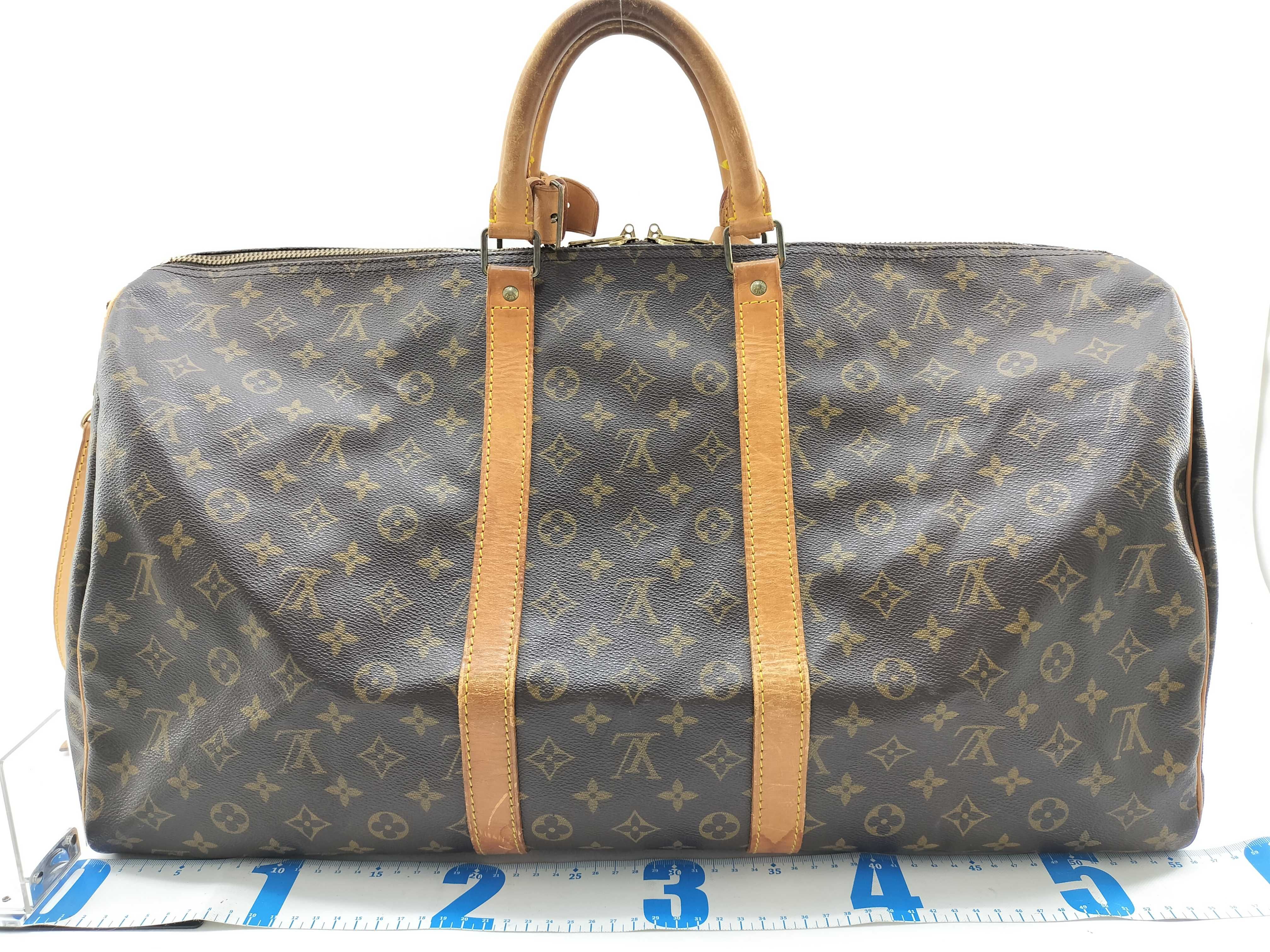 Monogram Vuitton Keepall Bandoulière Boston Bag — view 2