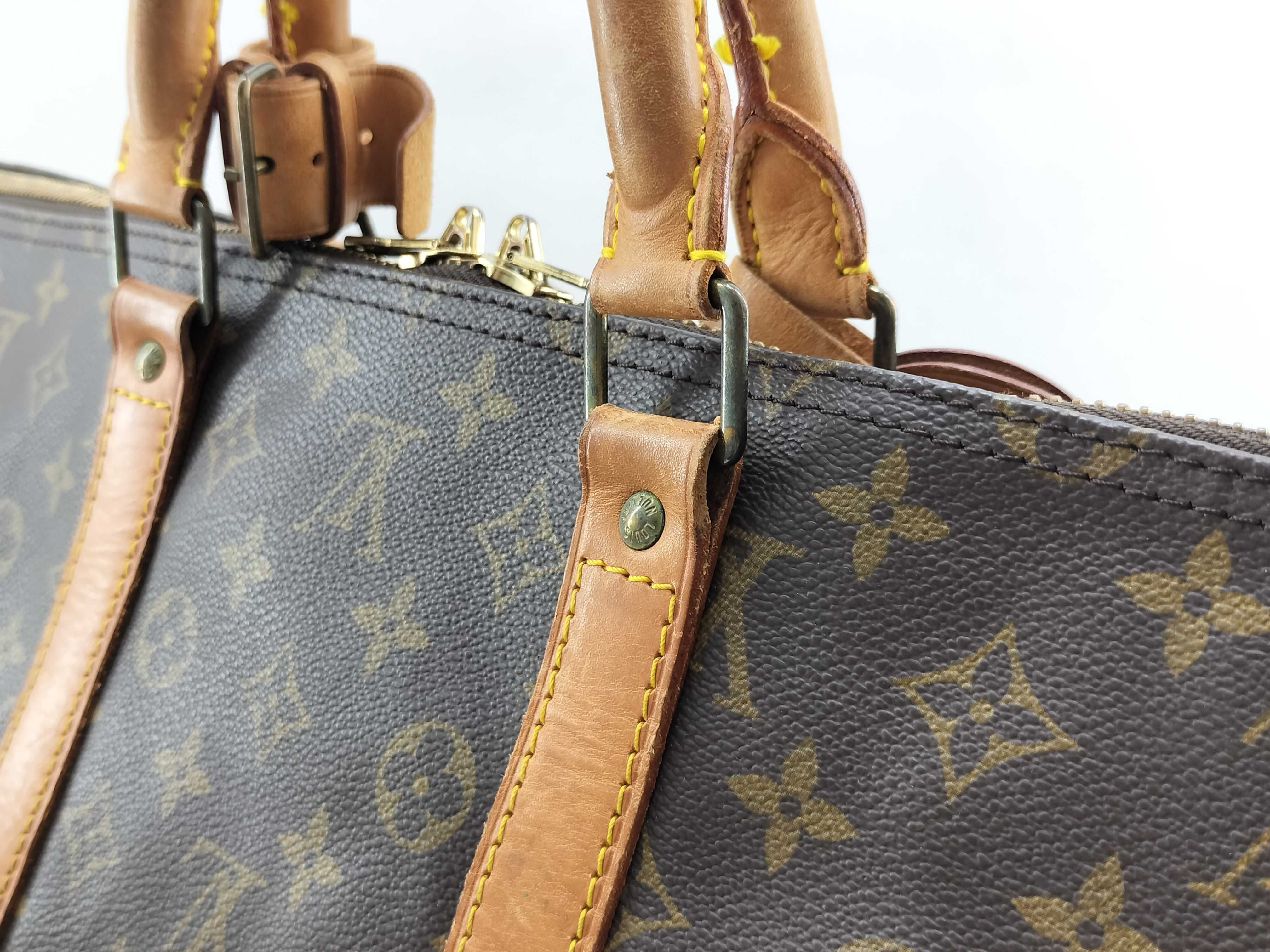 Monogram Vuitton Keepall Bandoulière Boston Bag — view 3