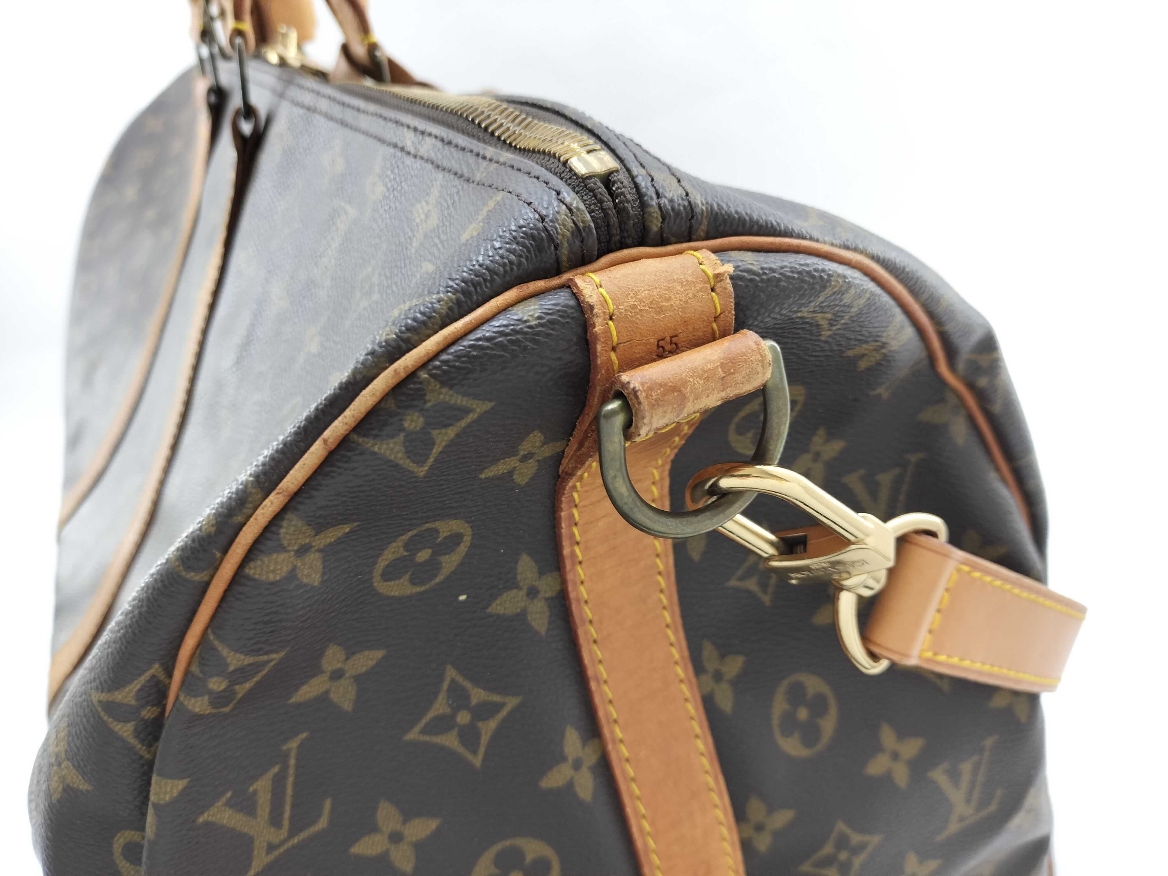 Monogram Vuitton Keepall Bandoulière Boston Bag — view 4