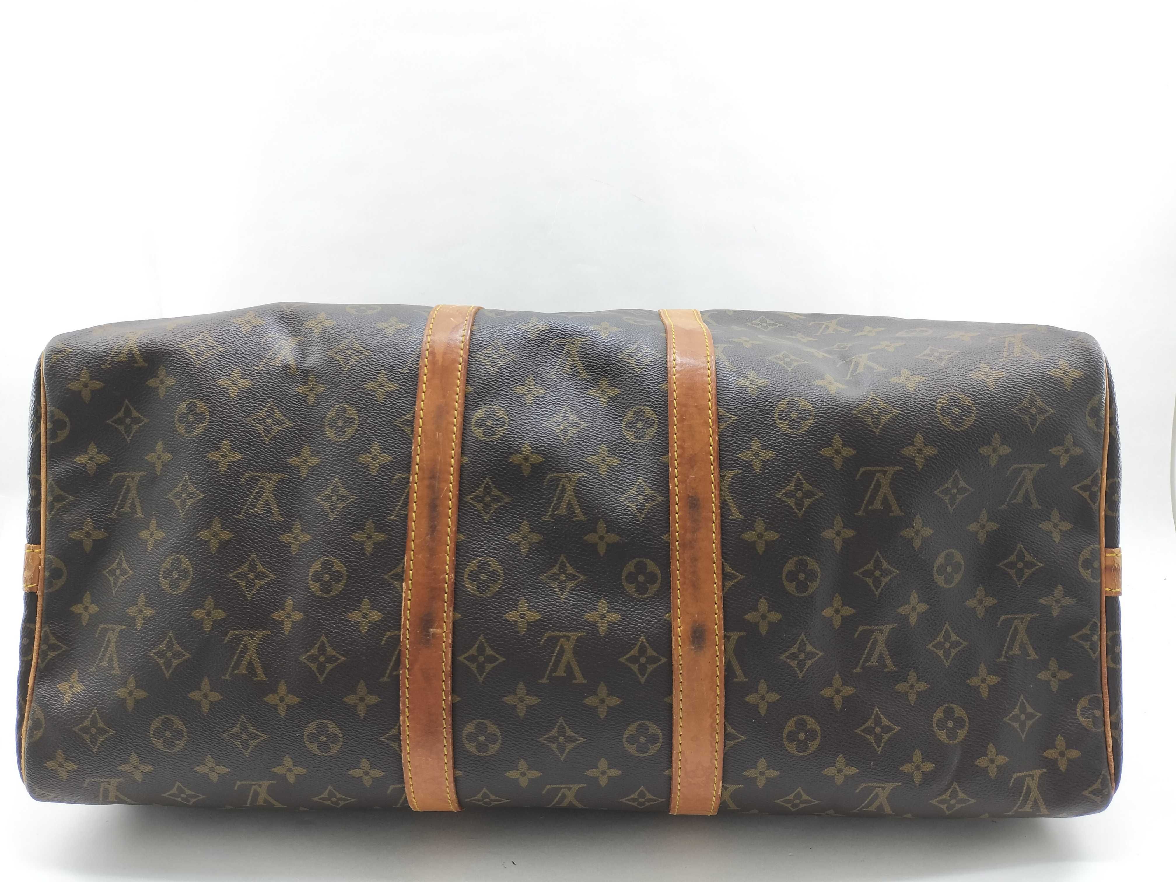 Monogram Vuitton Keepall Bandoulière Boston Bag — view 8