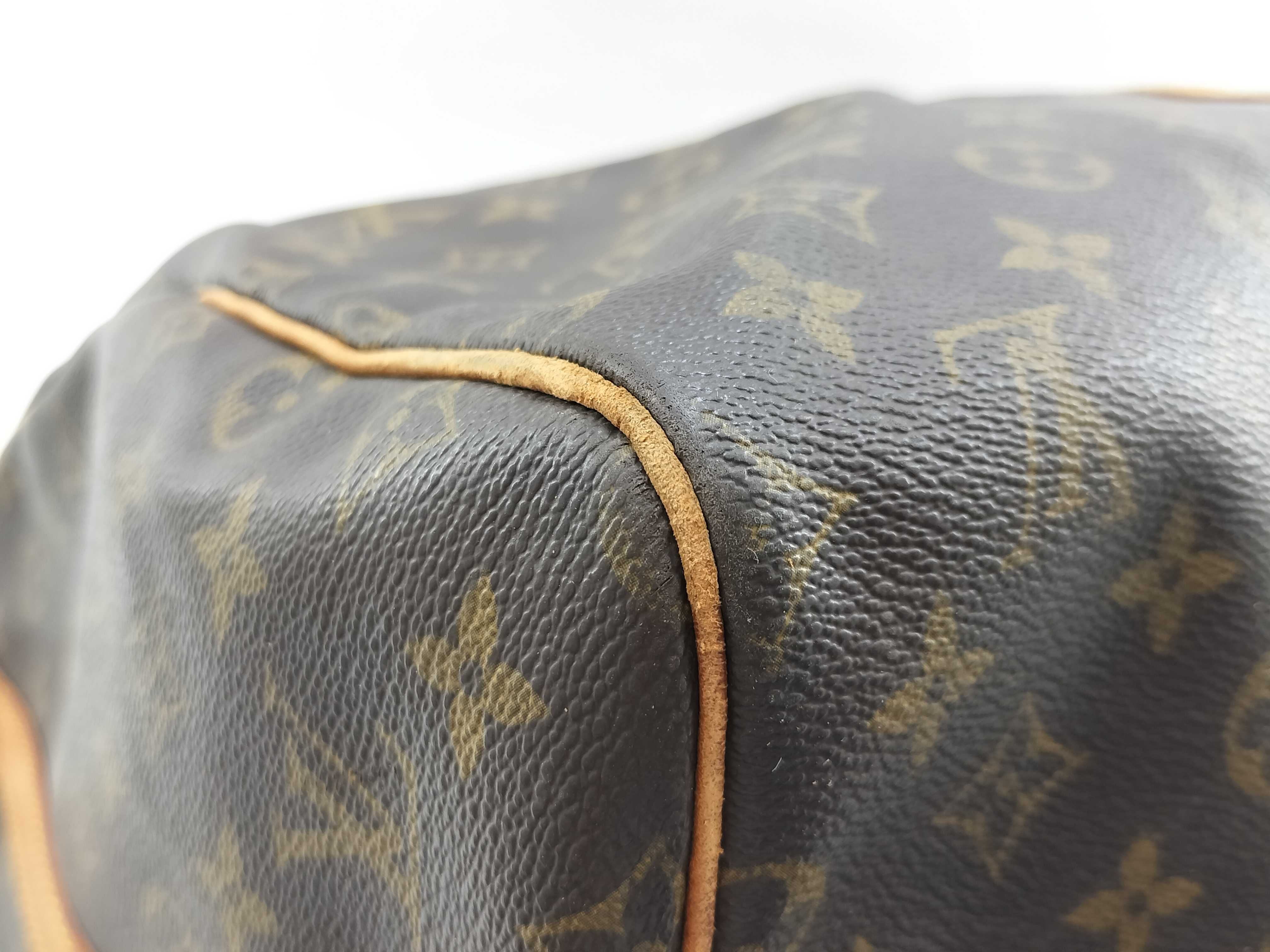 Monogram Vuitton Keepall Bandoulière Boston Bag — view 9