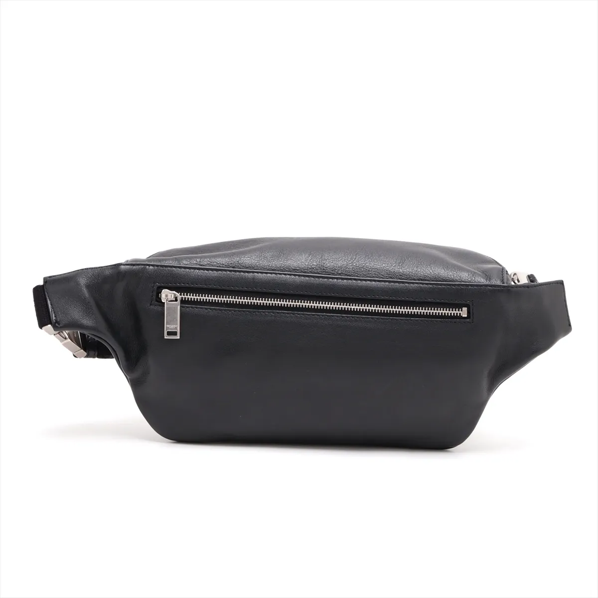 505671 Leather Waist Pouch, Black — view 2