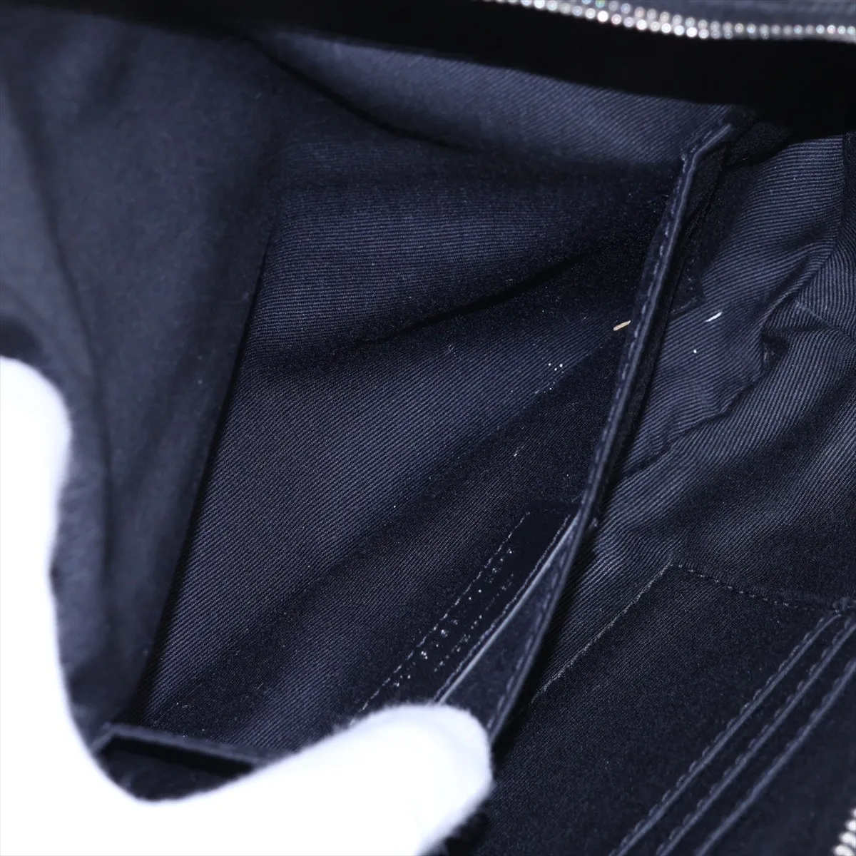 505671 Leather Waist Pouch, Black — view 7