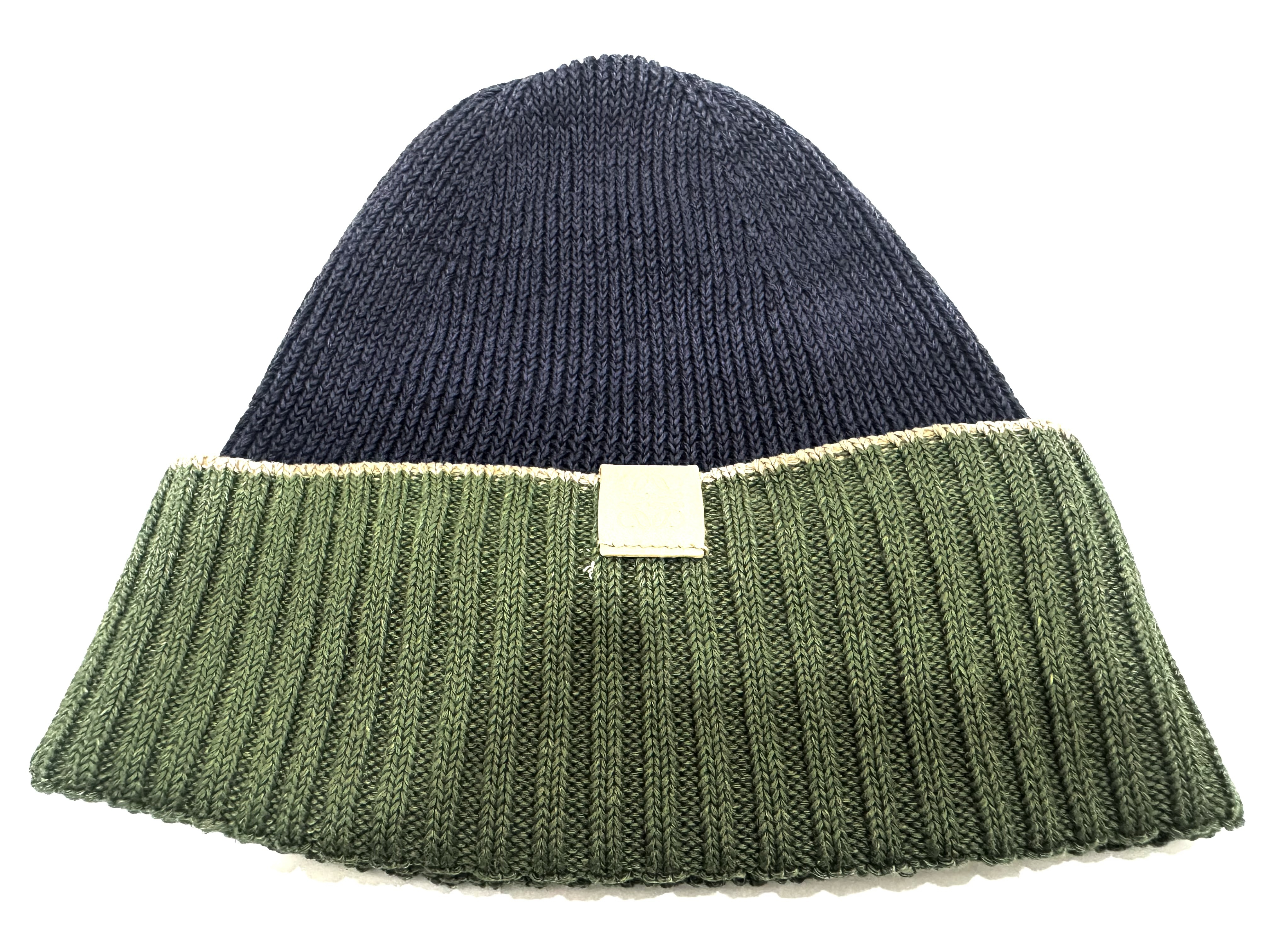 bicolor anagram leather patch cap hat knit Margiela other accessories