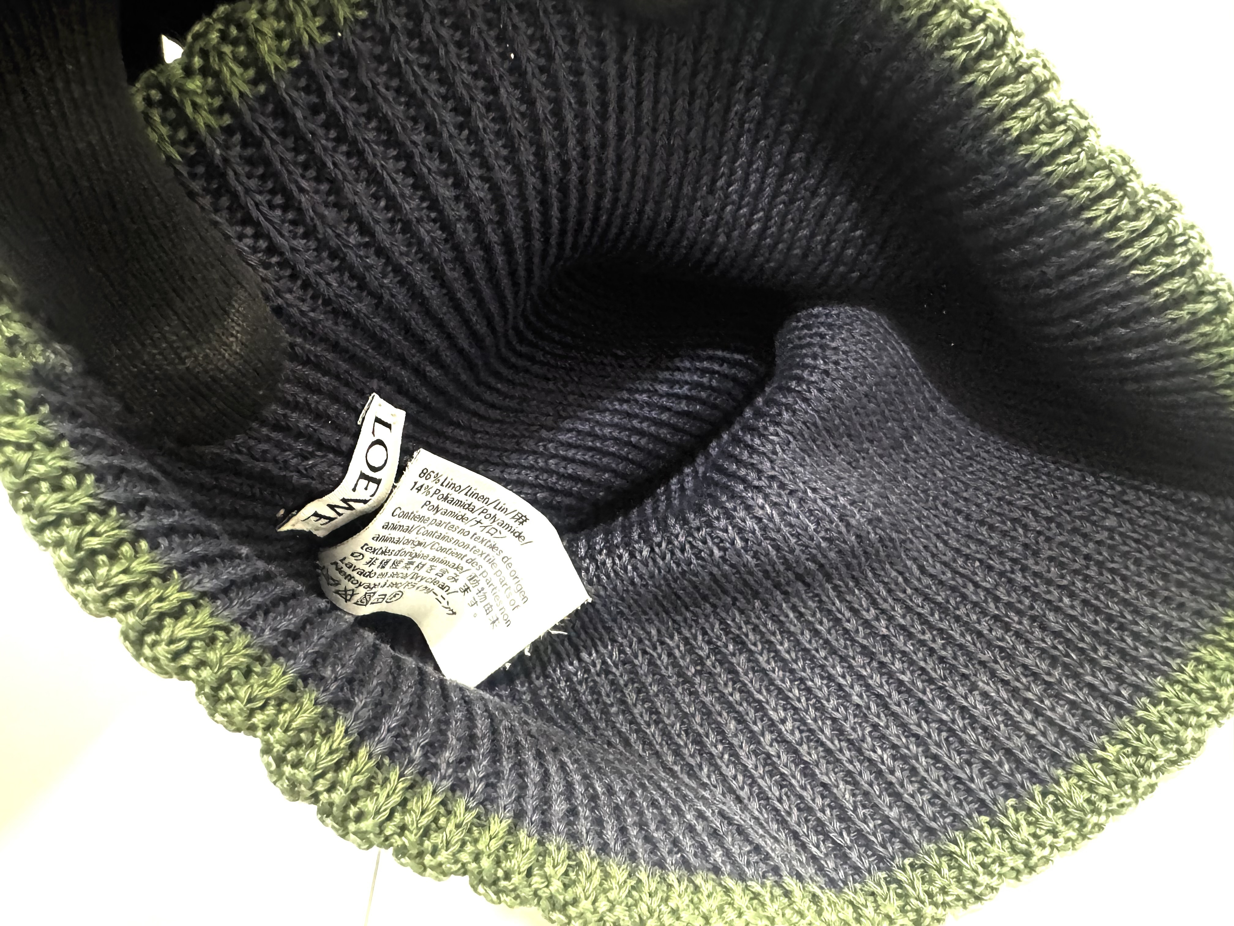 bicolor anagram leather patch cap hat knit Margiela other accessories — view 4