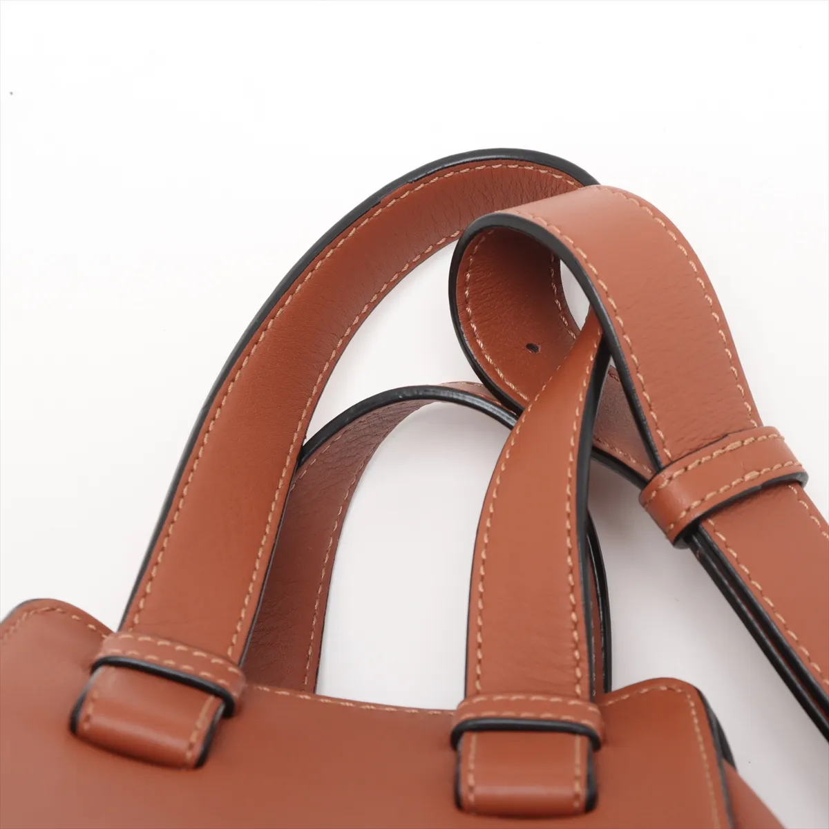 Hammock Small Leather 2WAY Handbag Brown C Mark — view 6