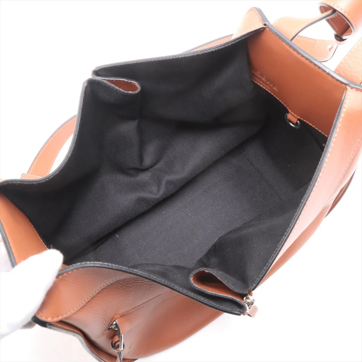 Hammock Small Leather 2WAY Handbag Brown C Mark — view 8