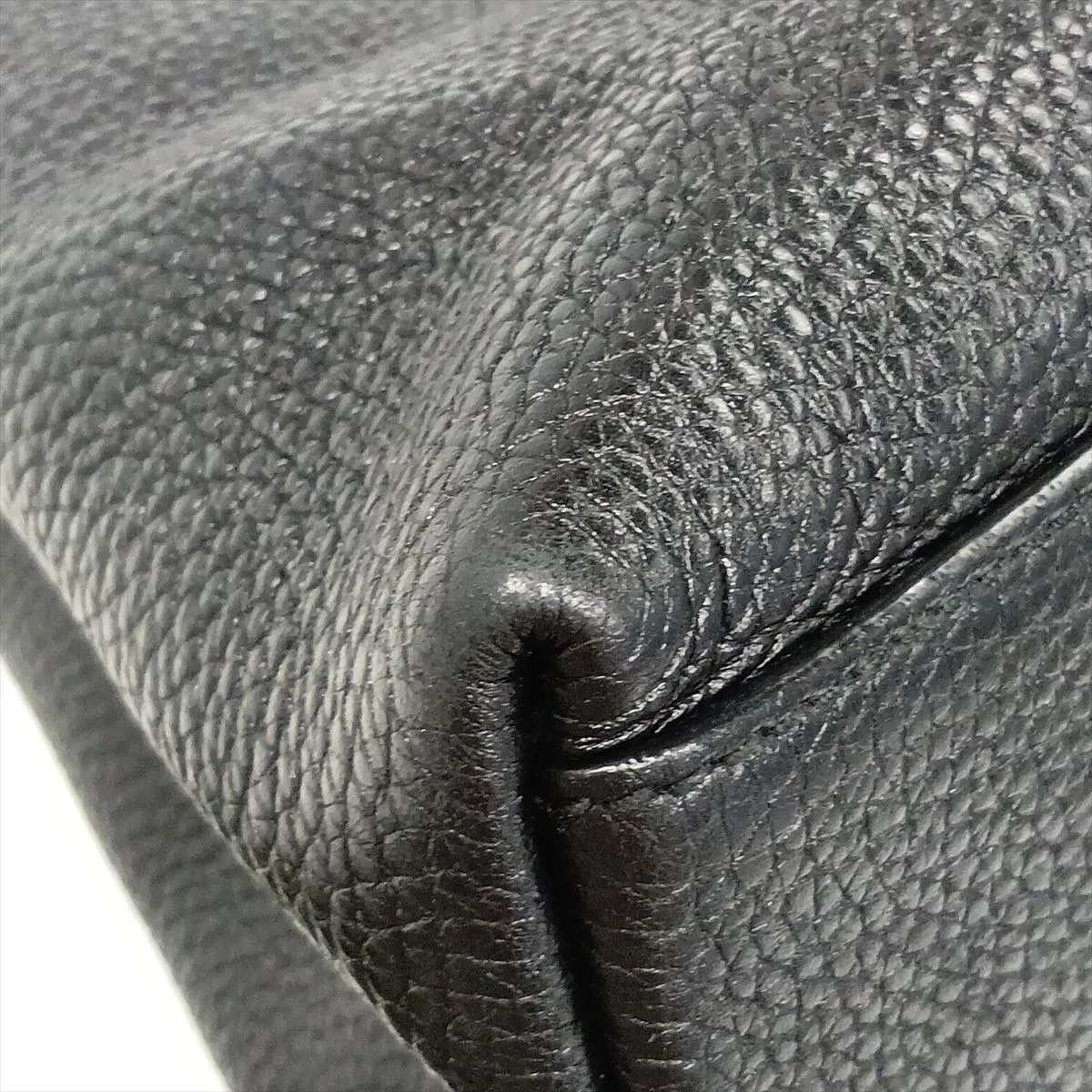 Soho Leather Chain Tote Bag, Black, 536196 — view 12
