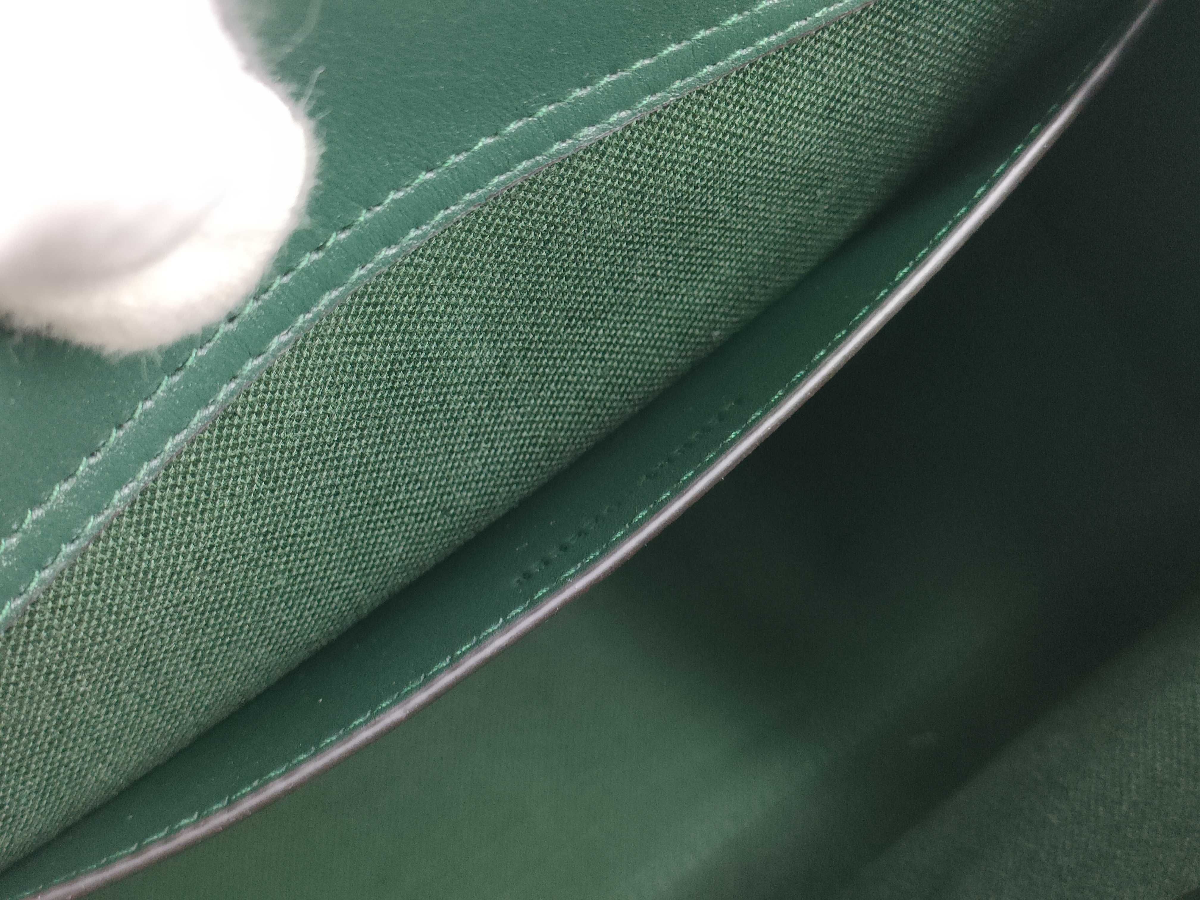 Bamboo Diana 2-way Bamboo Handbag, Green Leather, 853226 — view 10