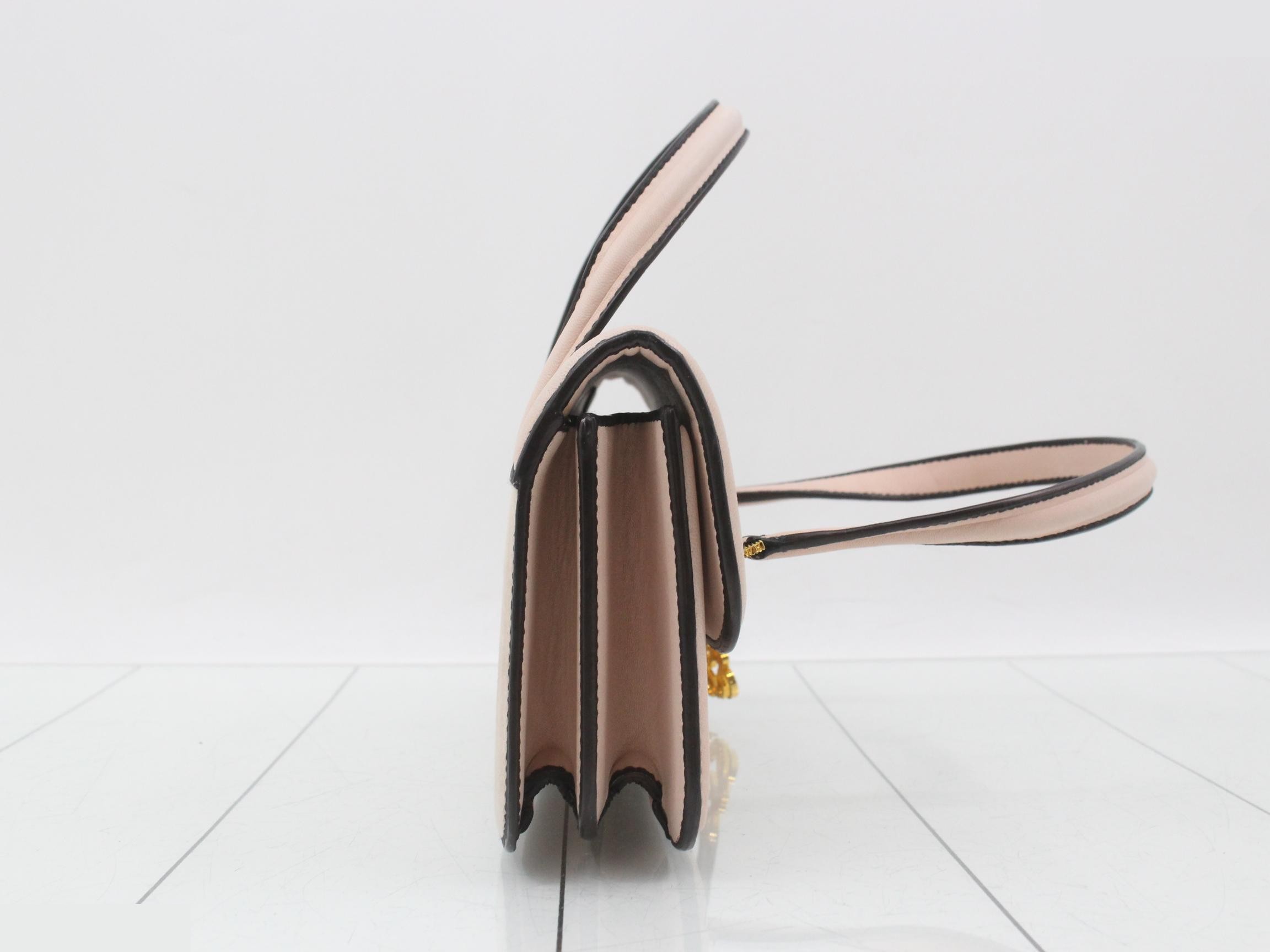 Anagram charm suede and leather combination handbag with dust bag. — view 4
