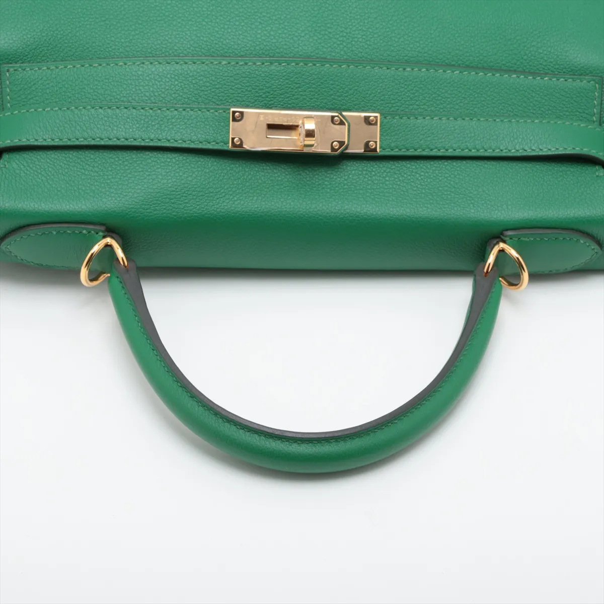 [Individually packaged] Hermes Kelly 32 Retourne Evercolor Bamboo Gold Hardware D:2019 — view 5