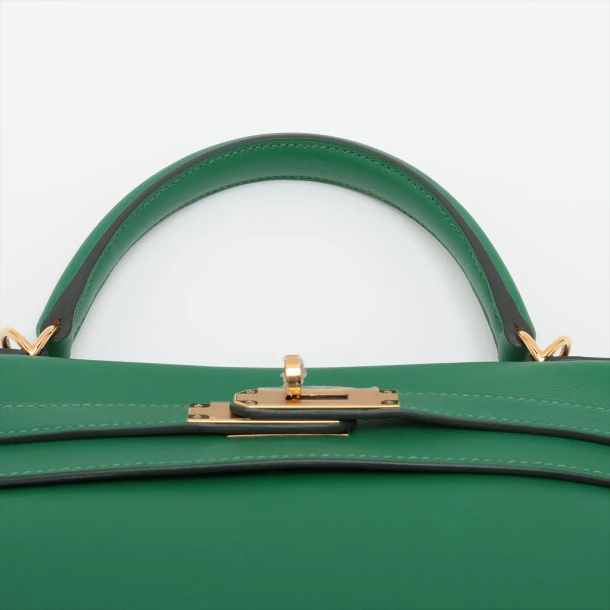 [Individually packaged] Hermes Kelly 32 Retourne Evercolor Bamboo Gold Hardware D:2019 — view 6