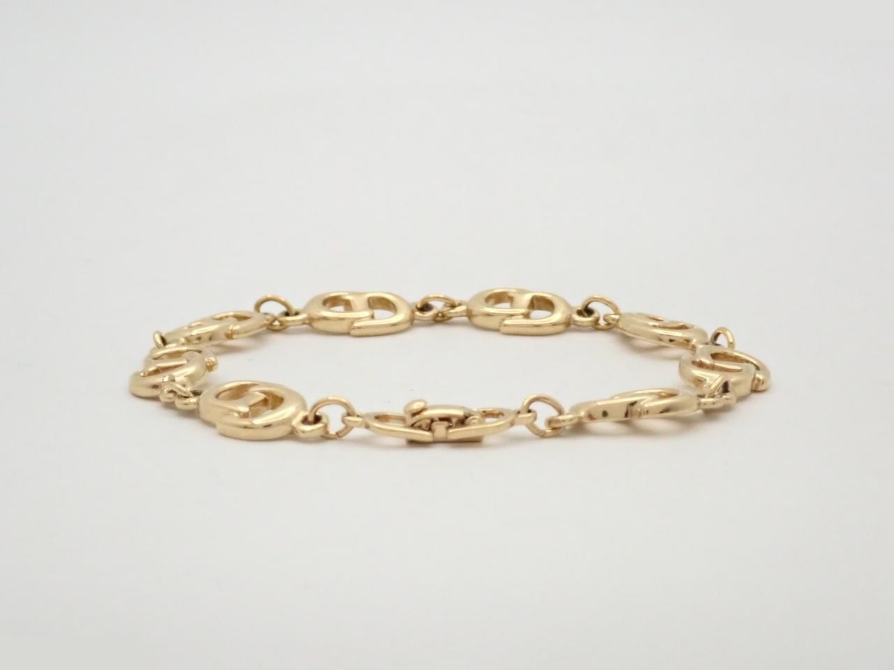 8-PCD logo gold bracelet, wrist circumference approximately 17.5 cm — view 2