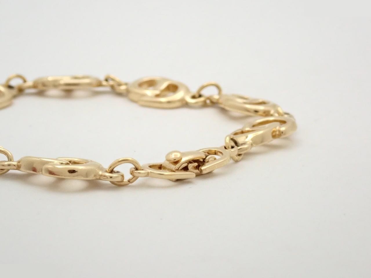 8-PCD logo gold bracelet, wrist circumference approximately 17.5 cm — view 3
