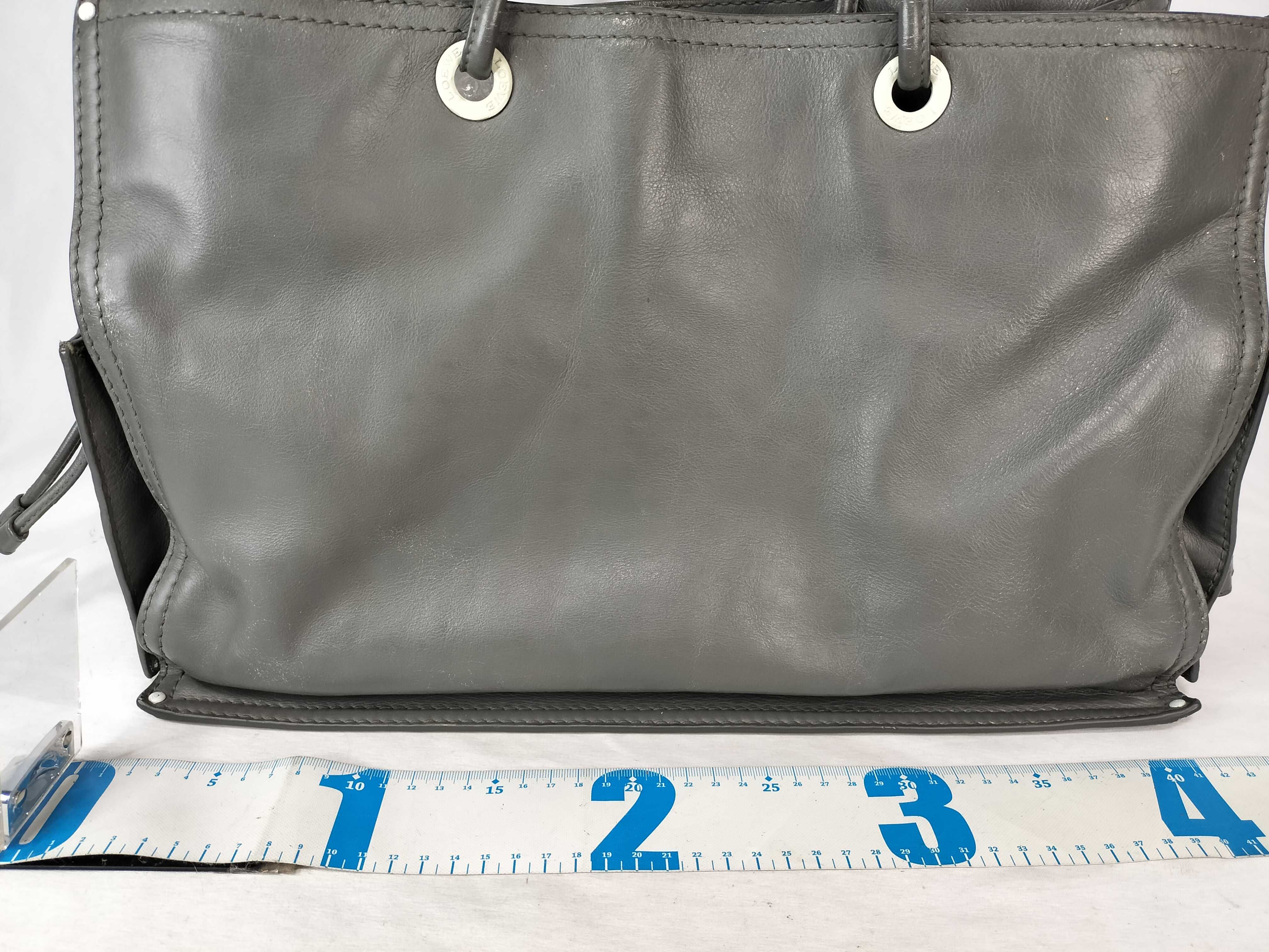 logo leather tote bag — view 2