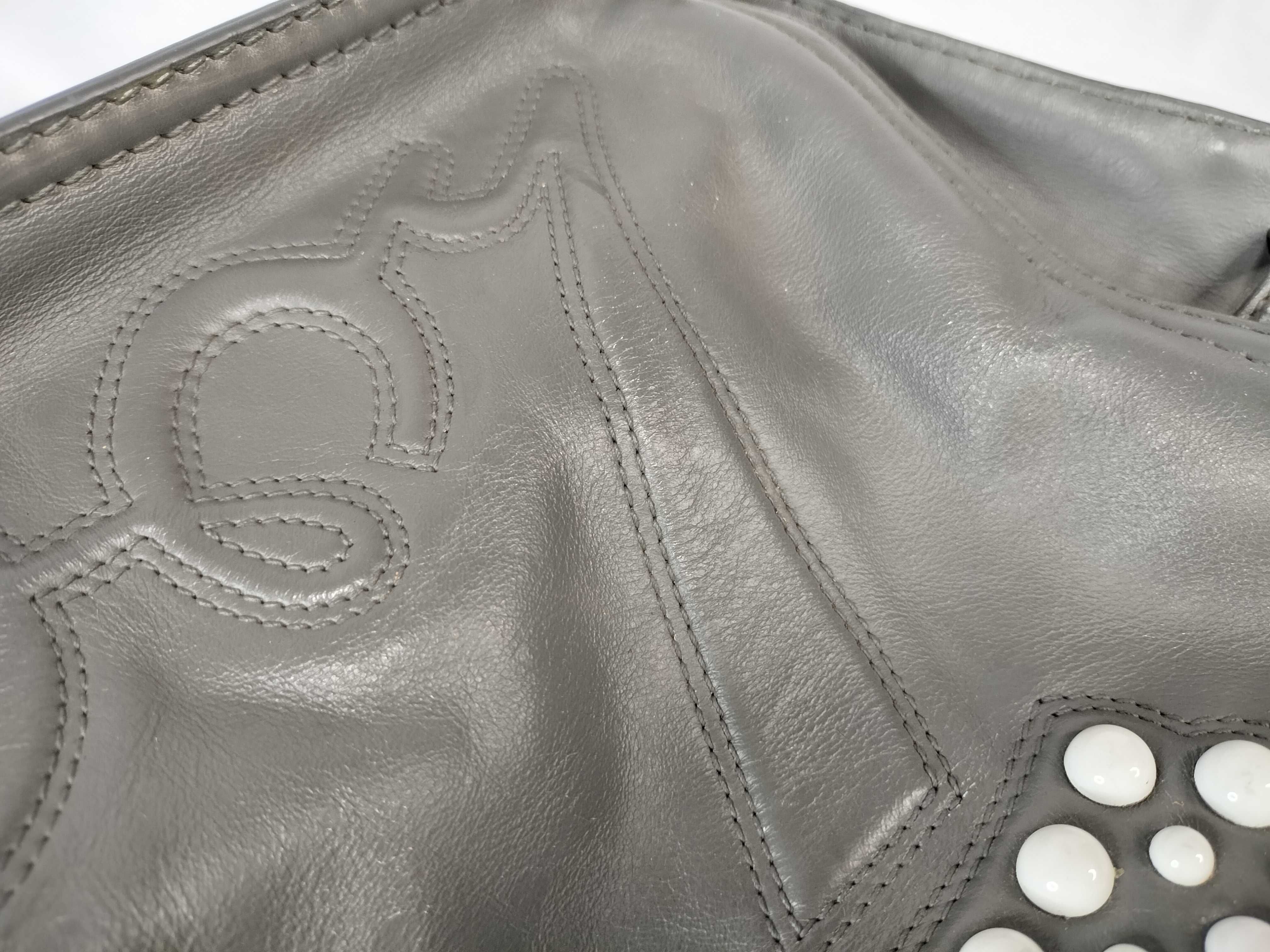 logo leather tote bag — view 14