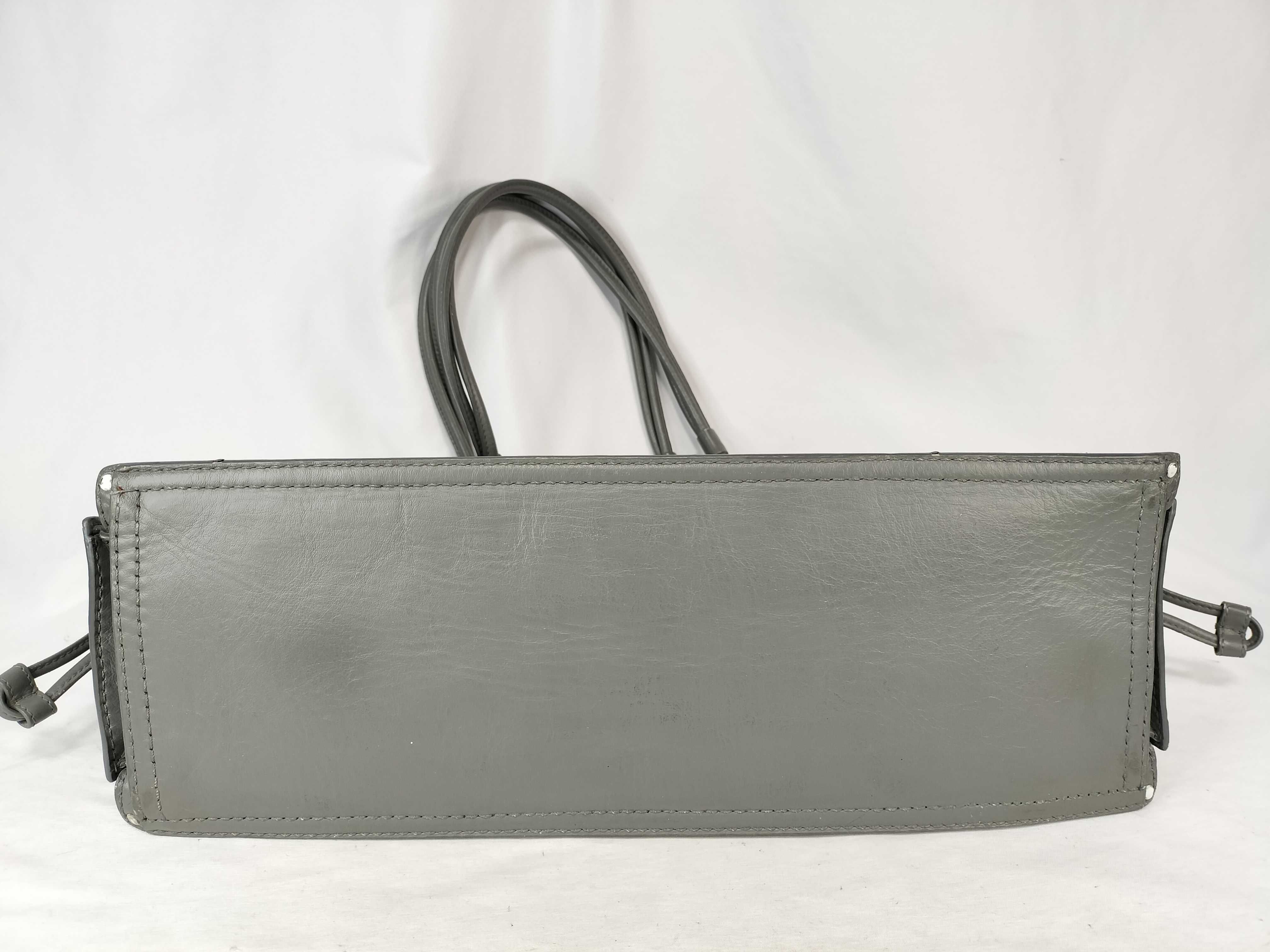 logo leather tote bag — view 8