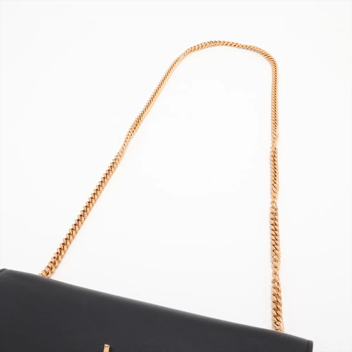Classic Kate Leather Chain Shoulder Bag, Black 354119 — view 5