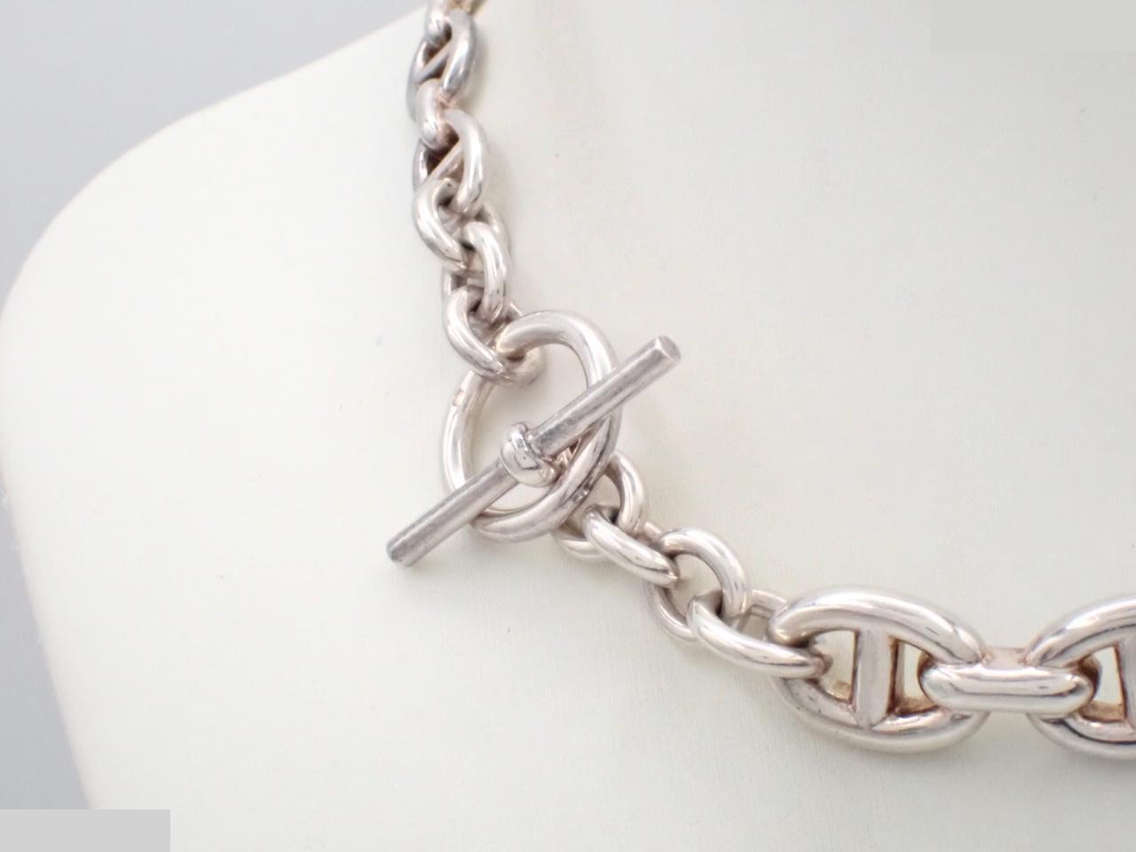 Enchainée Choker Necklace, SV925 / 155.0g, Total Length Approx. 40cm — view 2