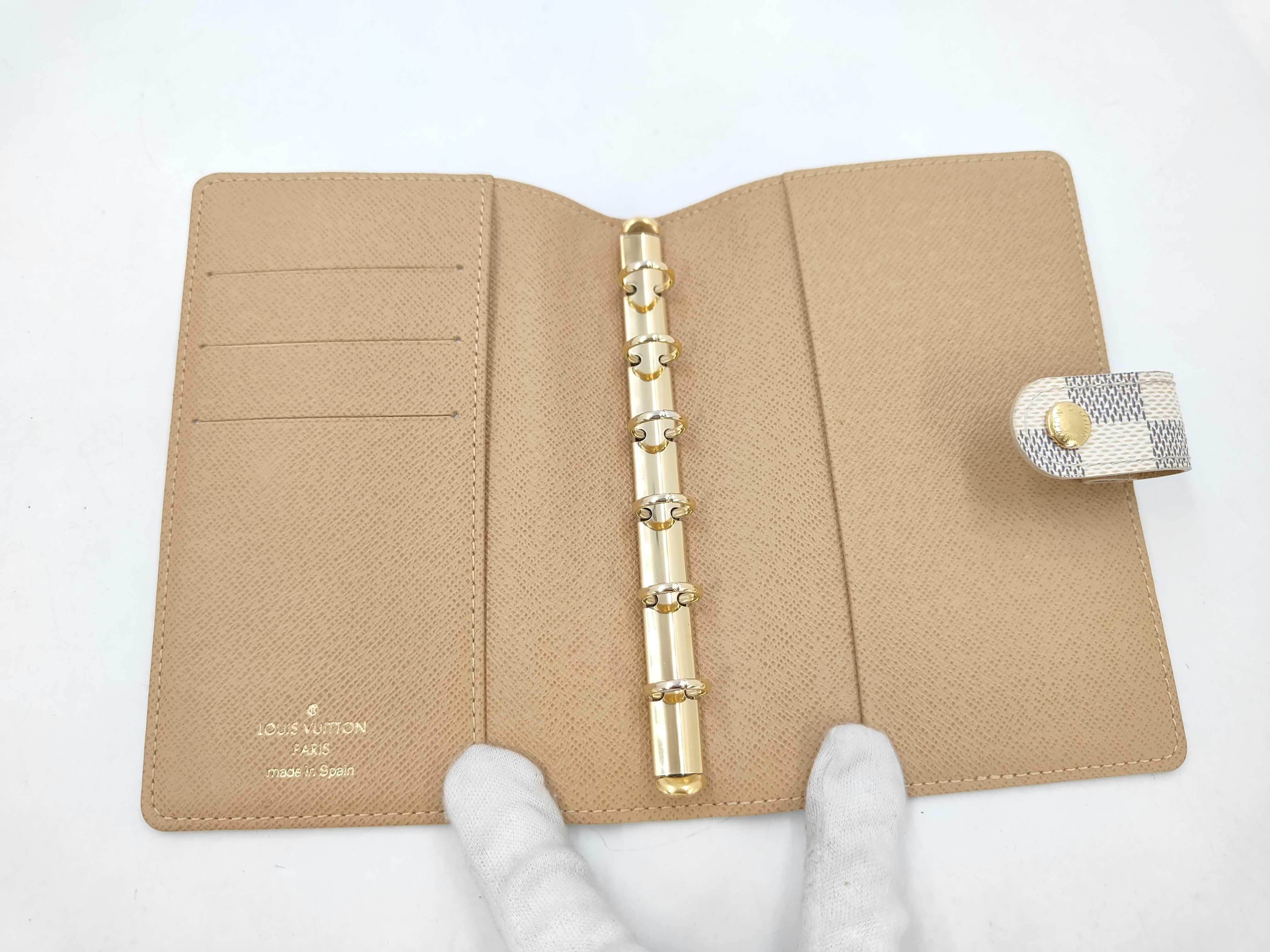 Damier Azur Agenda PM Label Collection R21070 CA2099 Notebook Cover — view 4