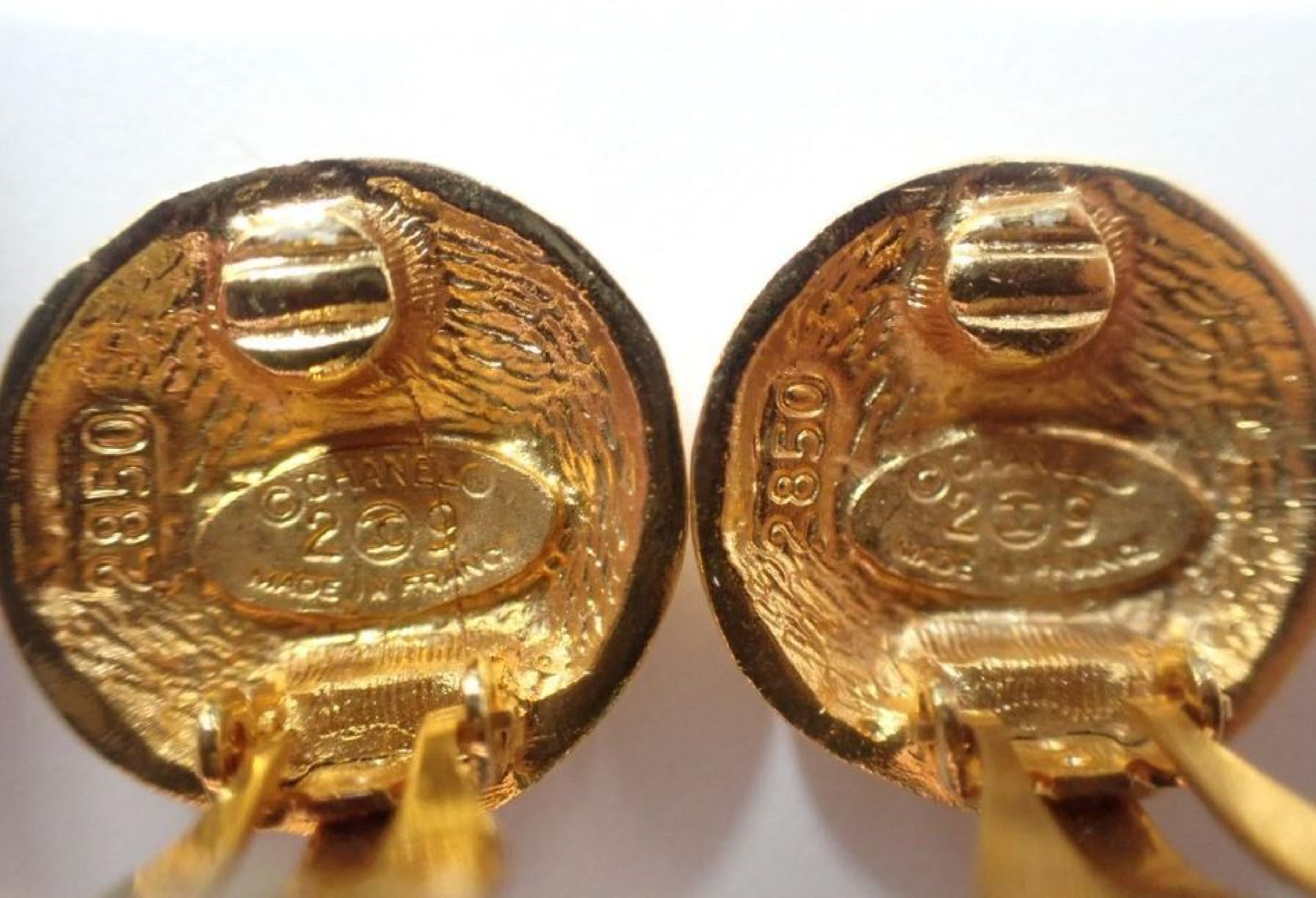 Coco Mark Earrings (with markings) 29 Gold Earrings — view 3