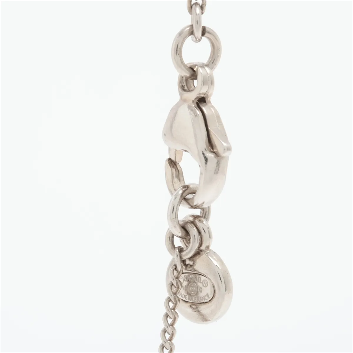 Cocomark 13C Necklace GP x Rhinestone x Fake Pearl Silver — view 3