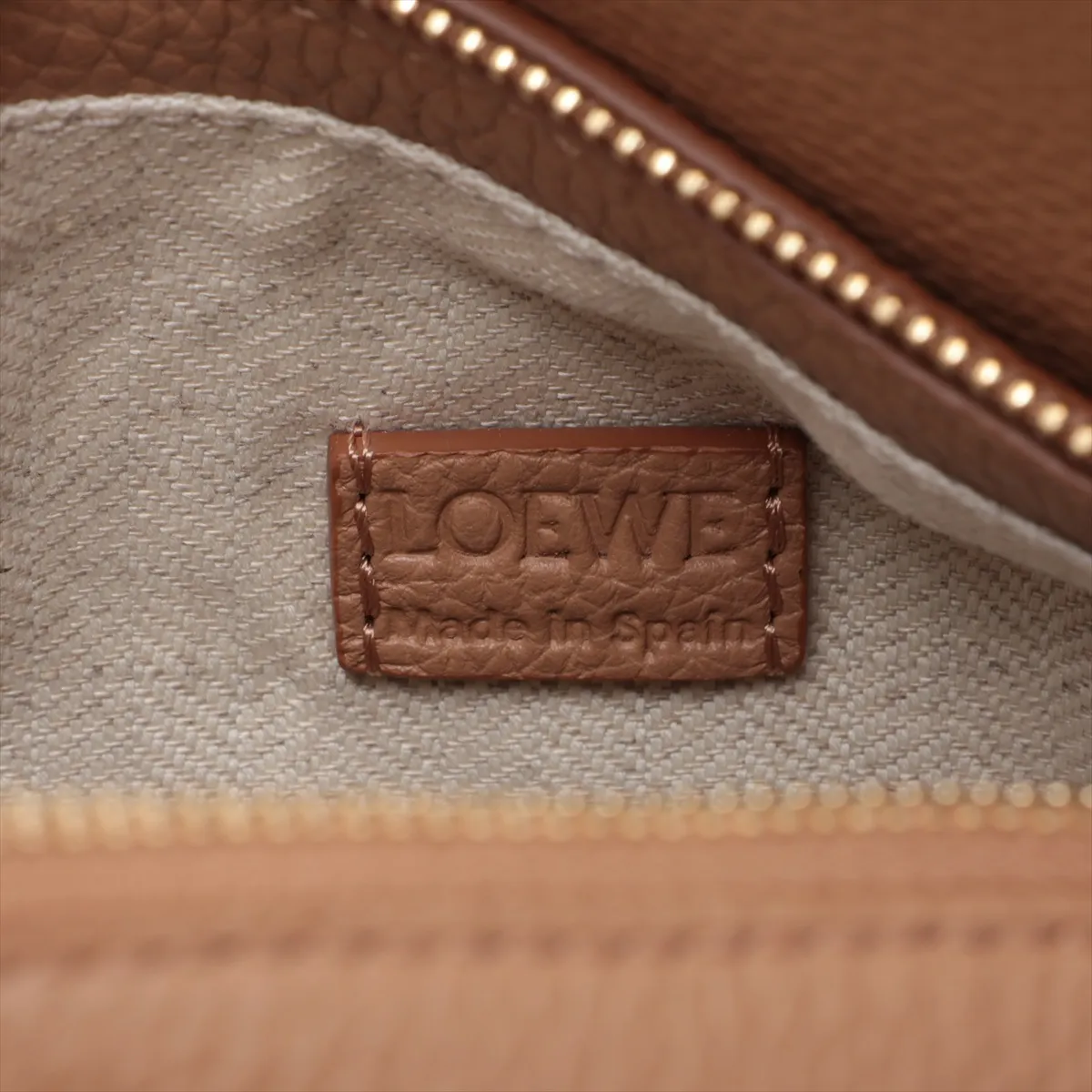 Puzzle Edge Mini Leather 2-Way Handbag, Brown — view 9