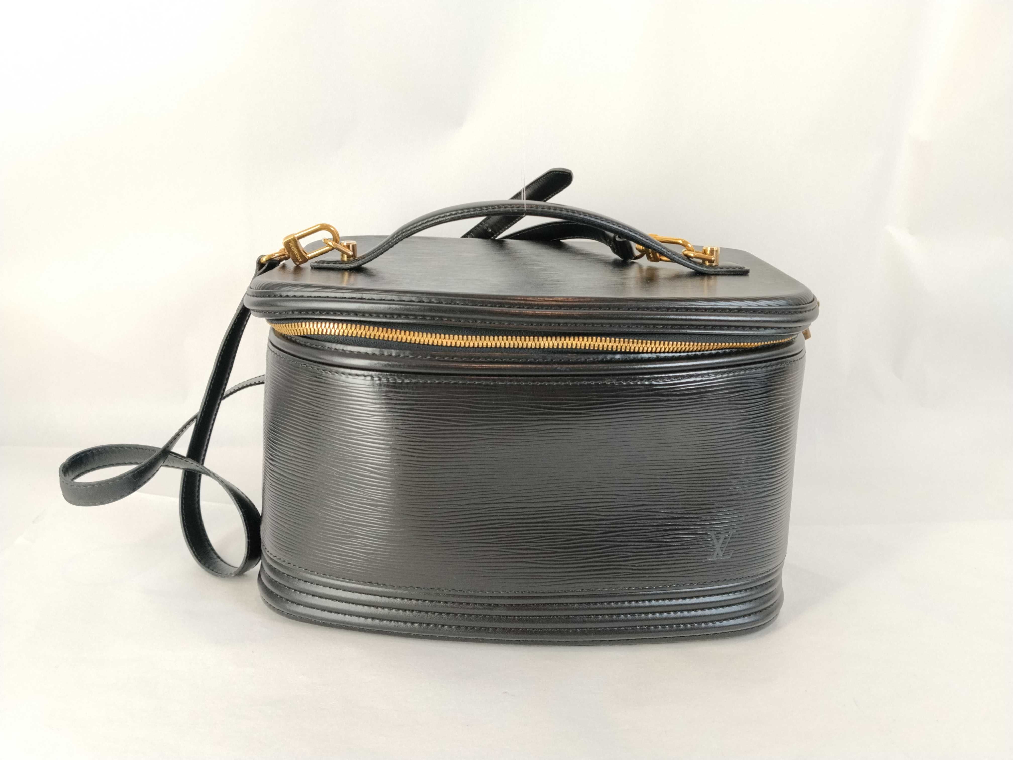 Epi Louis Vuitton Epi Nice Black Vanity Bag Large Vanity Bag