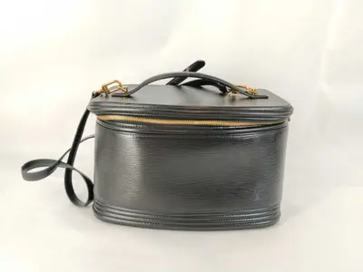 Epi Louis Vuitton Epi Nice Black Vanity Bag Large Vanity Bag