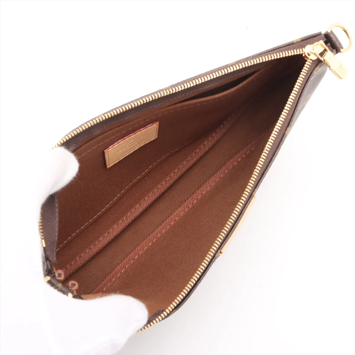 Monogram Multi Pochette Accessory M44840 Brown RFID Reactive — view 6