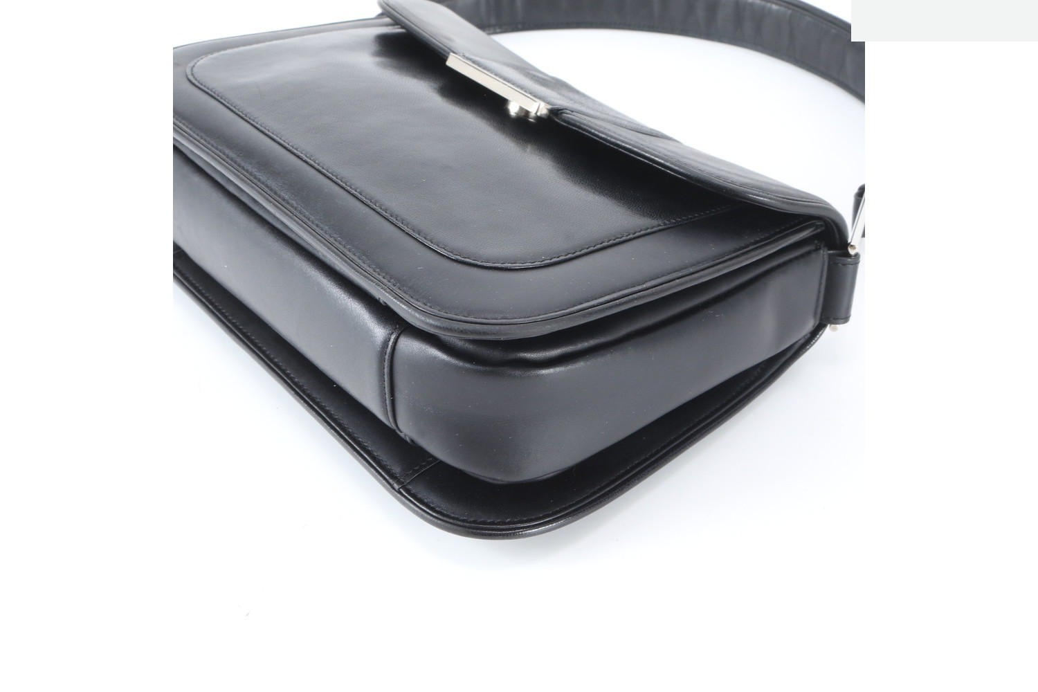 Flap Leather One-Shoulder Bag — view 5