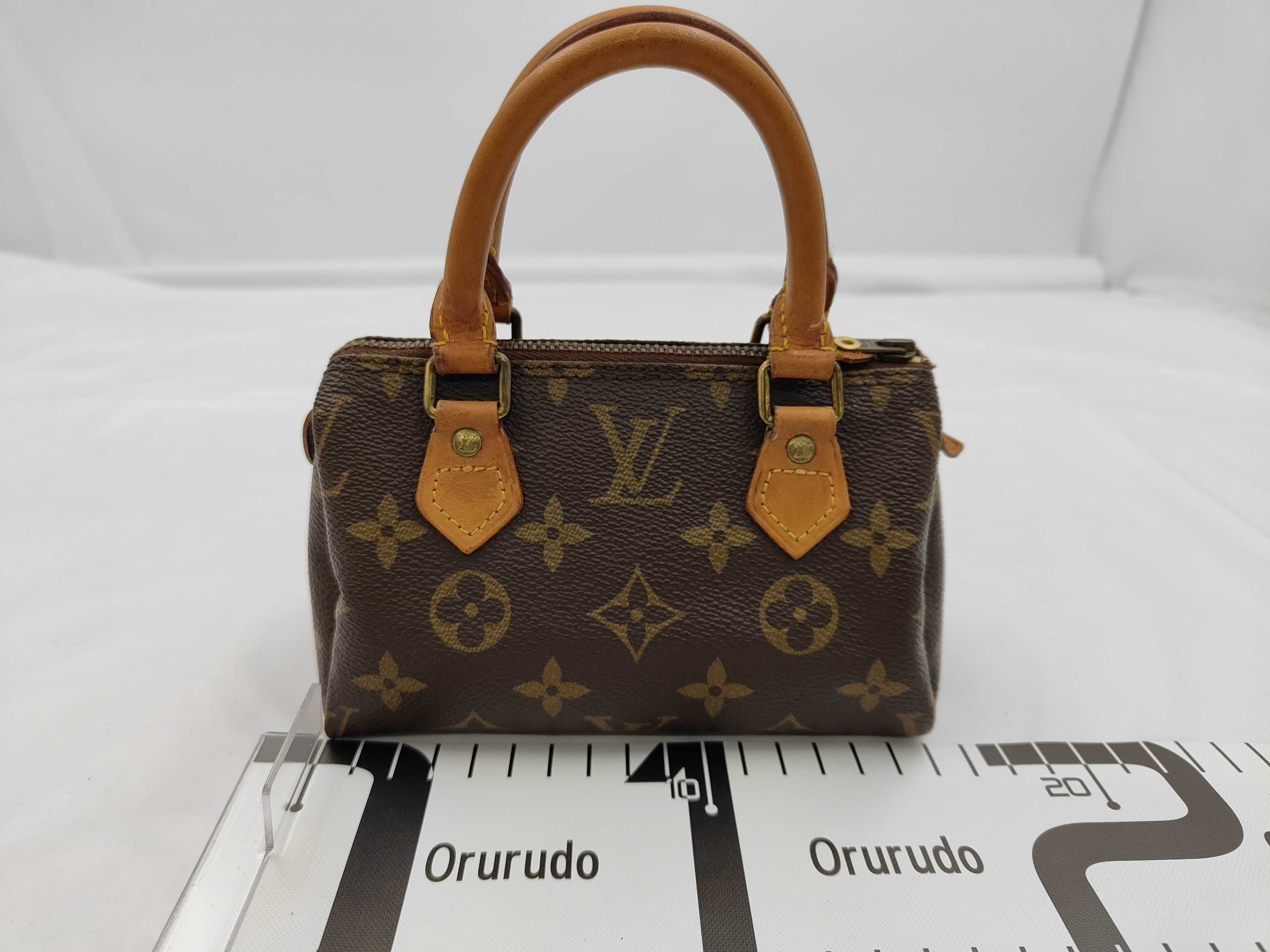 Mini Speedy M41534 with strap, France, Louis Vuitton Monogram handbag, crossbody, shoulder bag — view 2