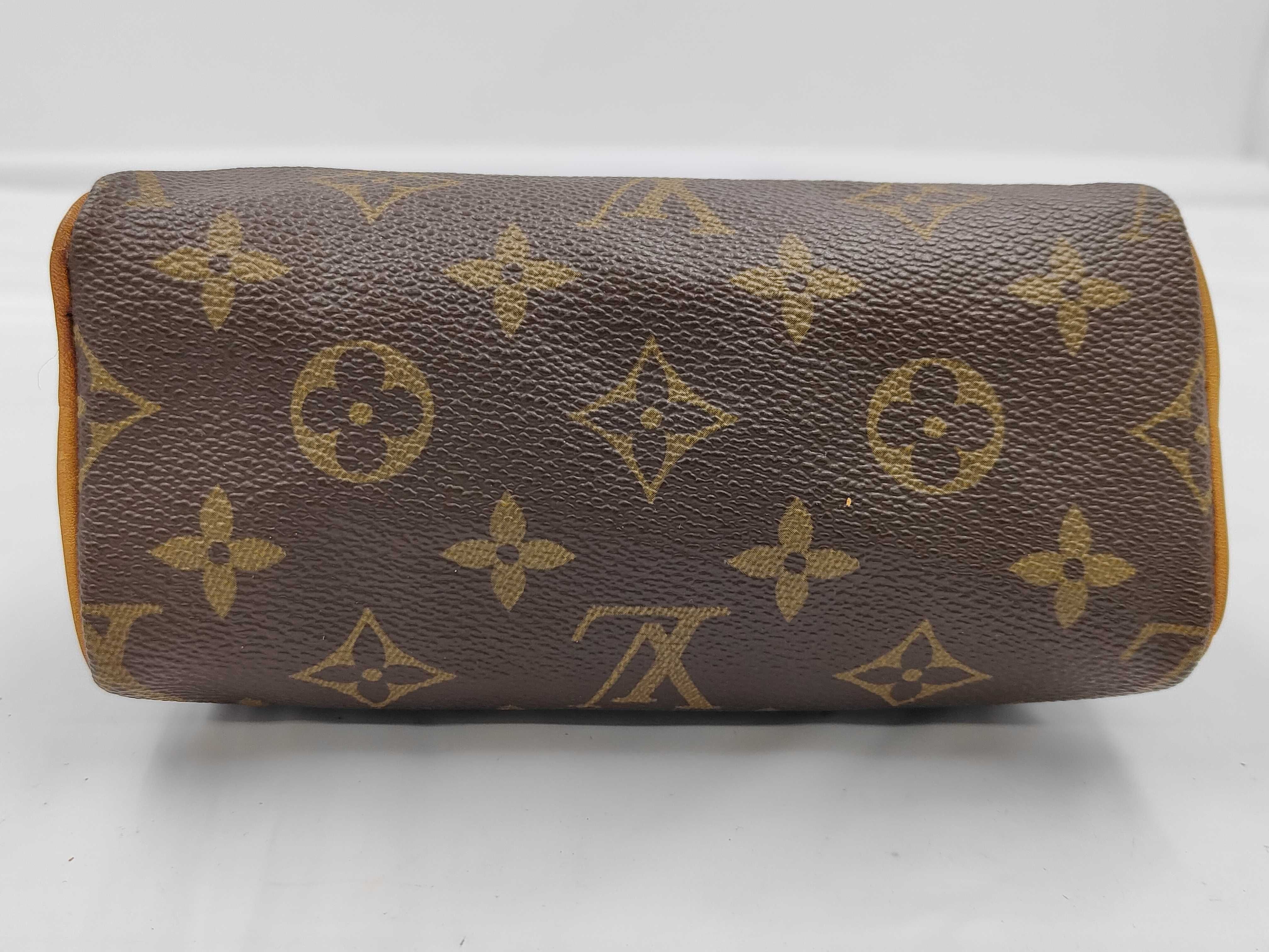 Mini Speedy M41534 with strap, France, Louis Vuitton Monogram handbag, crossbody, shoulder bag — view 7