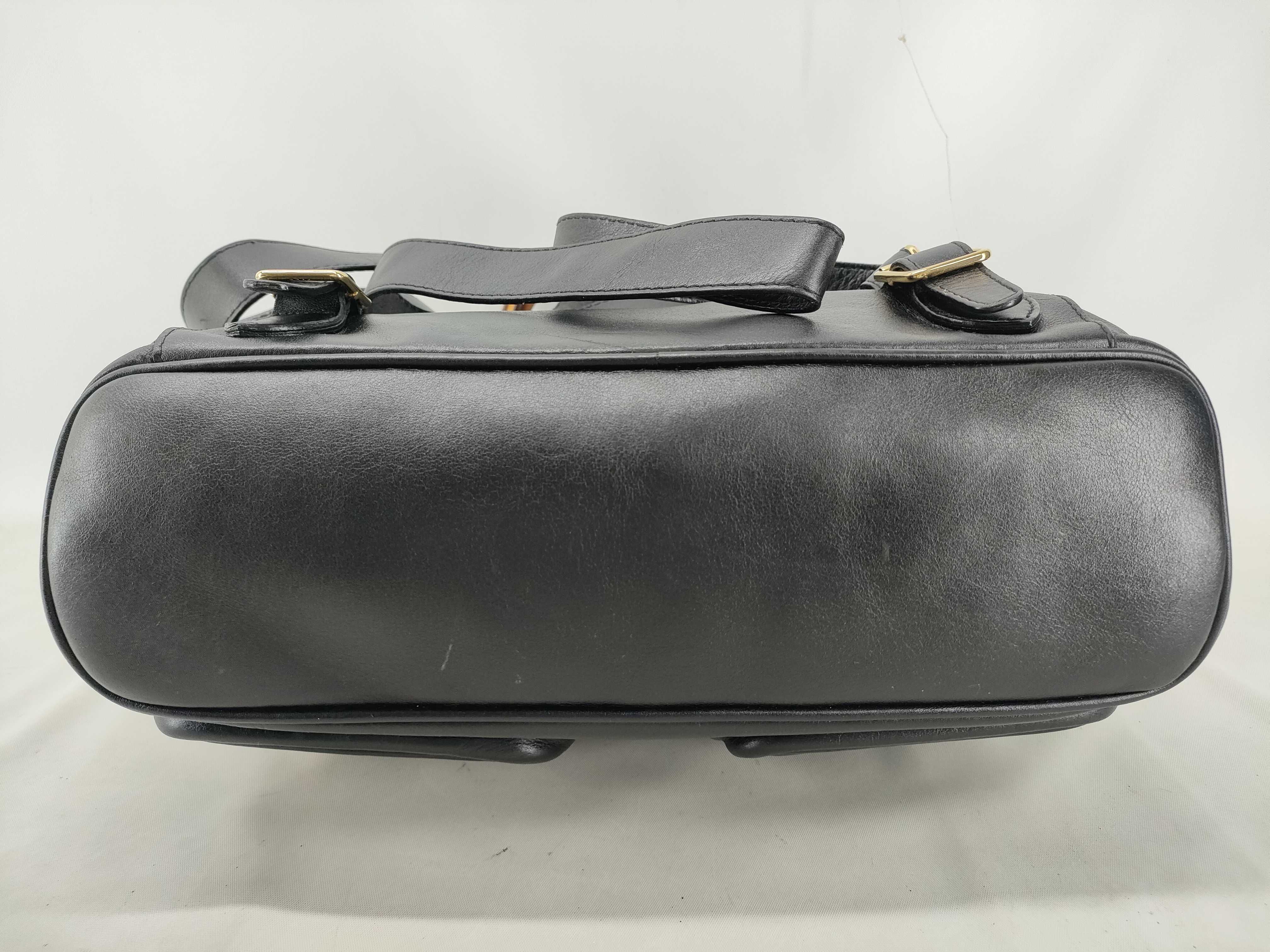 Bamboo Leather Black Backpack — view 3