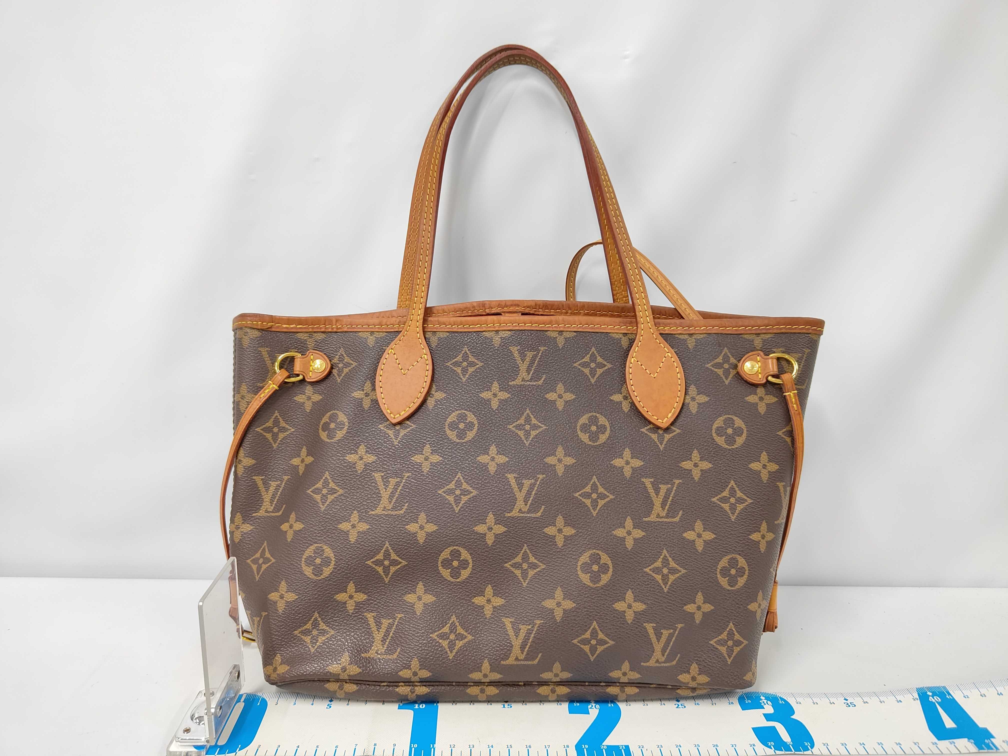 Monogram Neverfull PM Pivoine Gold Hardware with Pouch AR3109 Tote Bag — view 2
